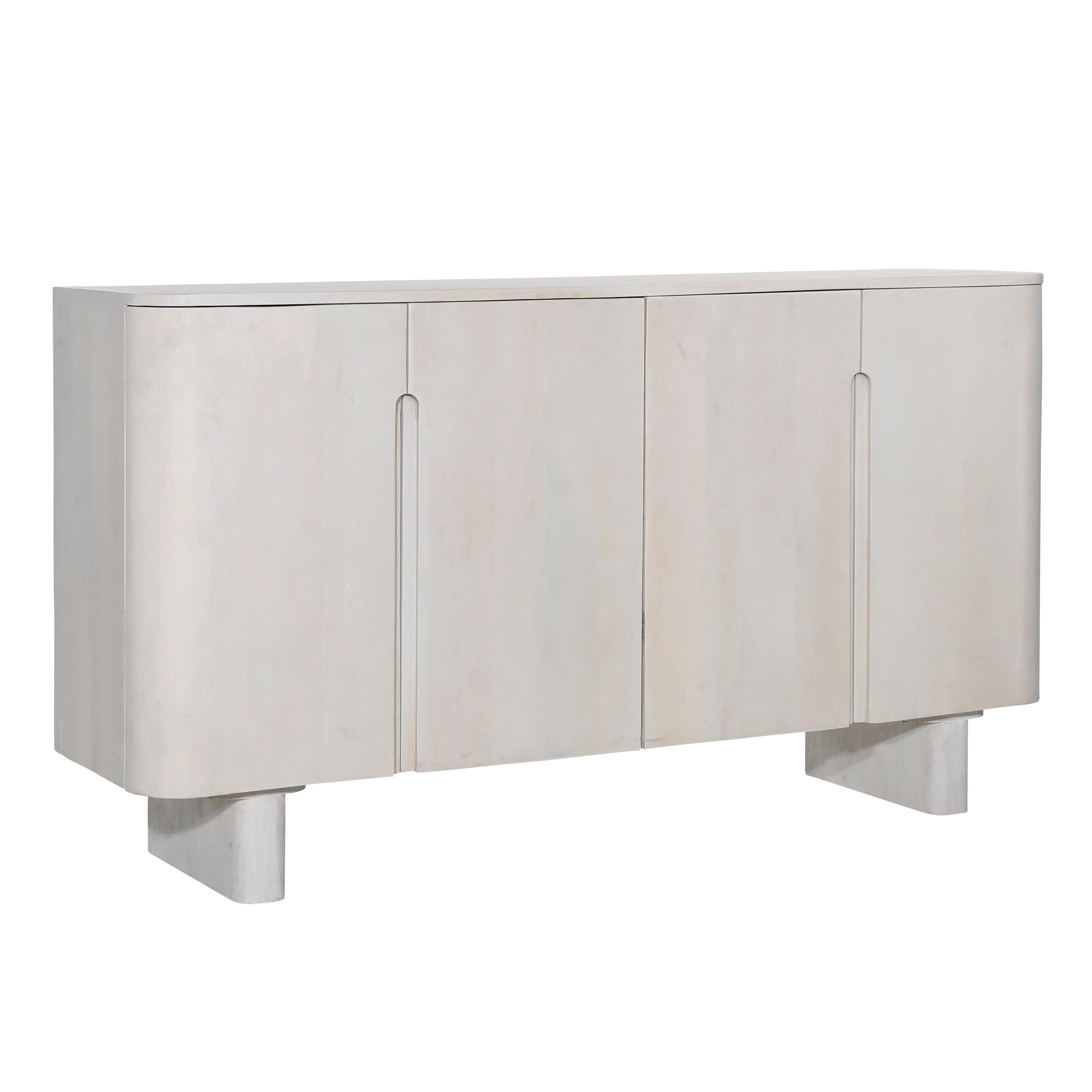 Esposito Cabinet White 4-Door - Remutear