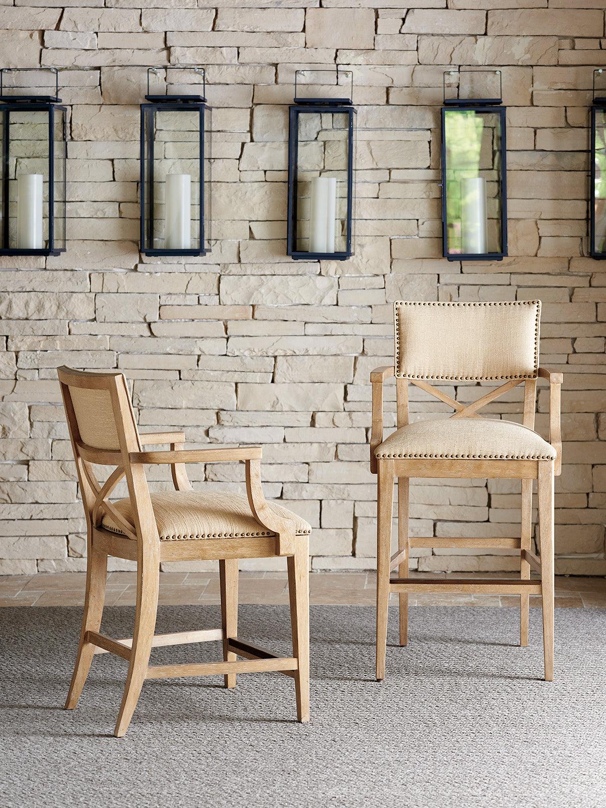 Los Altos Sutherland Upholstered Bar Stool - Remutear