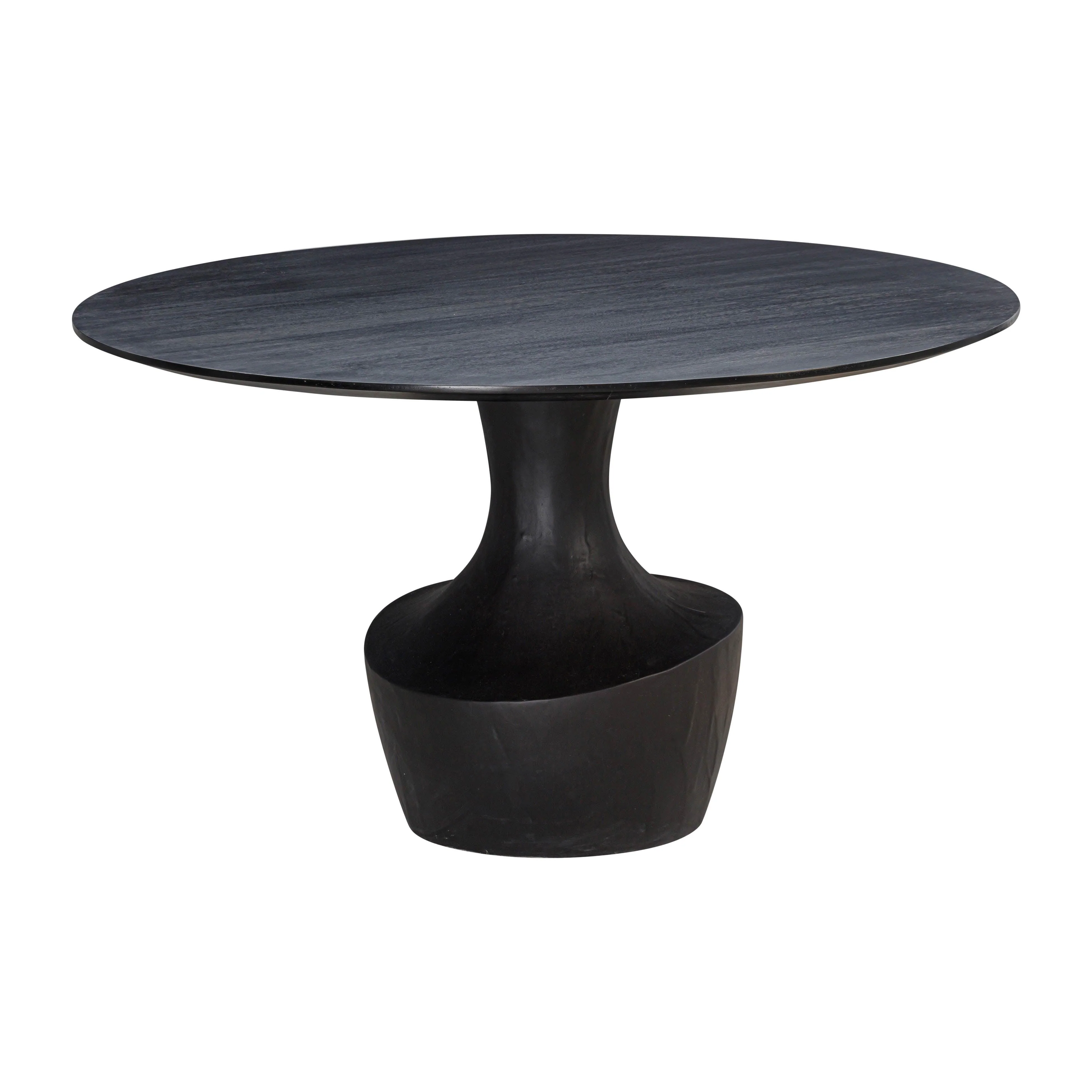 Gevra Black Acacia & Faux Plaster Dining Table - Remutear