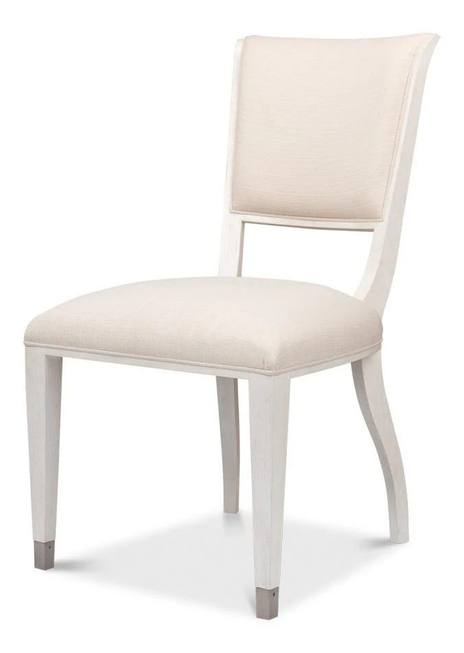 Elegant Dining Side Chair Working White - Set of 2 - Remutear