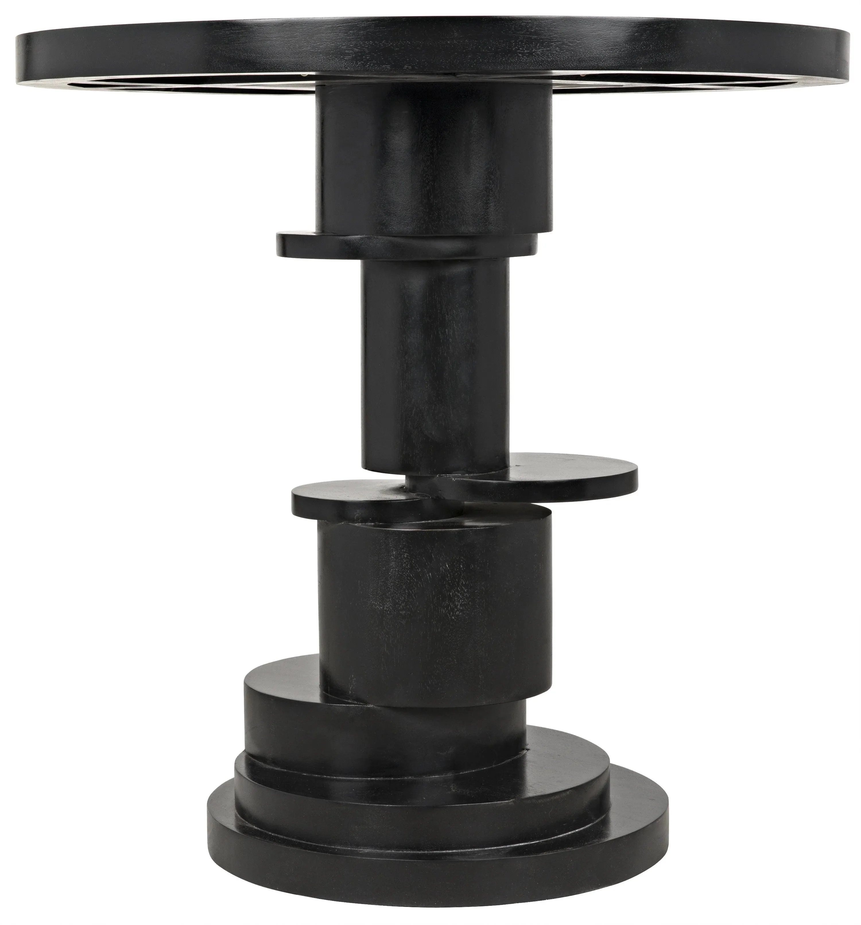 Hugo Side Table, Hand Rubbed Black - Remutear