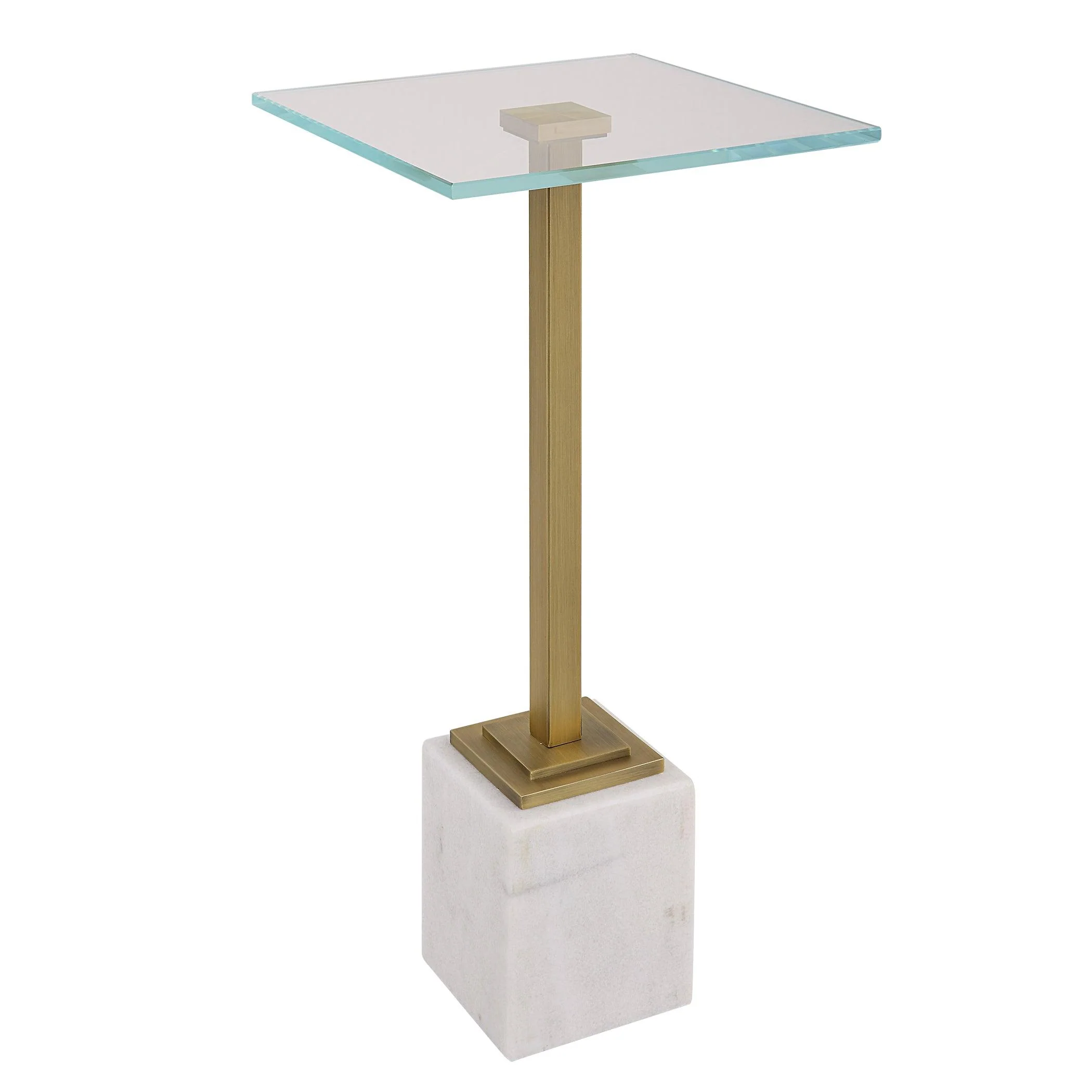 MILAN ACCENT TABLE, WHITE - Remutear