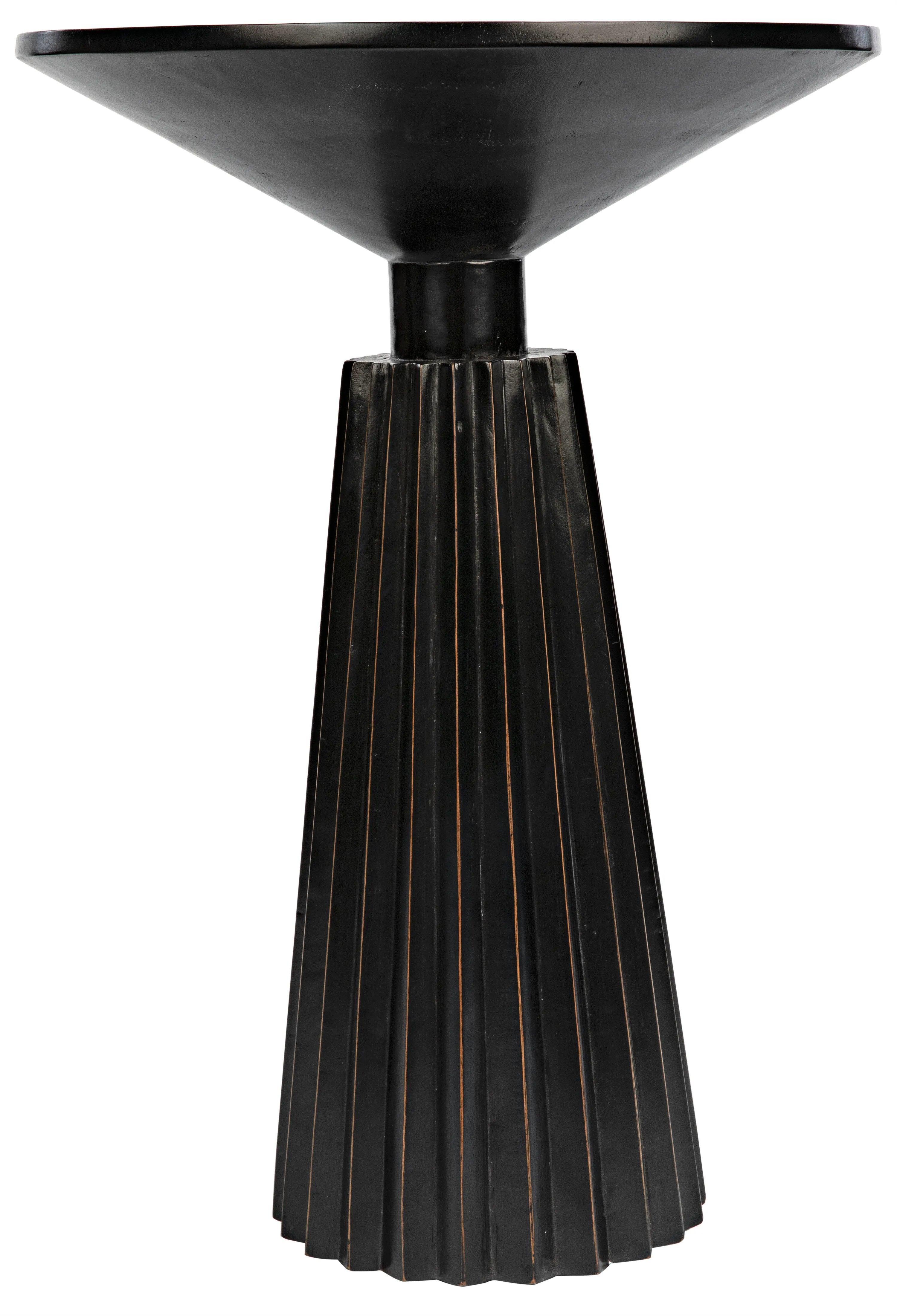 Orson Side Table, Hand Rubbed Black - Remutear