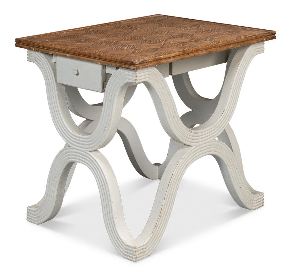Wavy Side Table - Antique White - Remutear