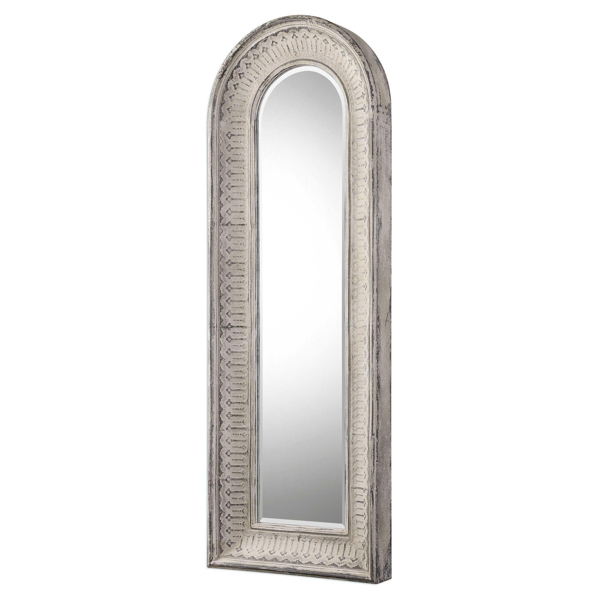 ARGENTON AGED GRAY ARCH MIRROR - Remutear