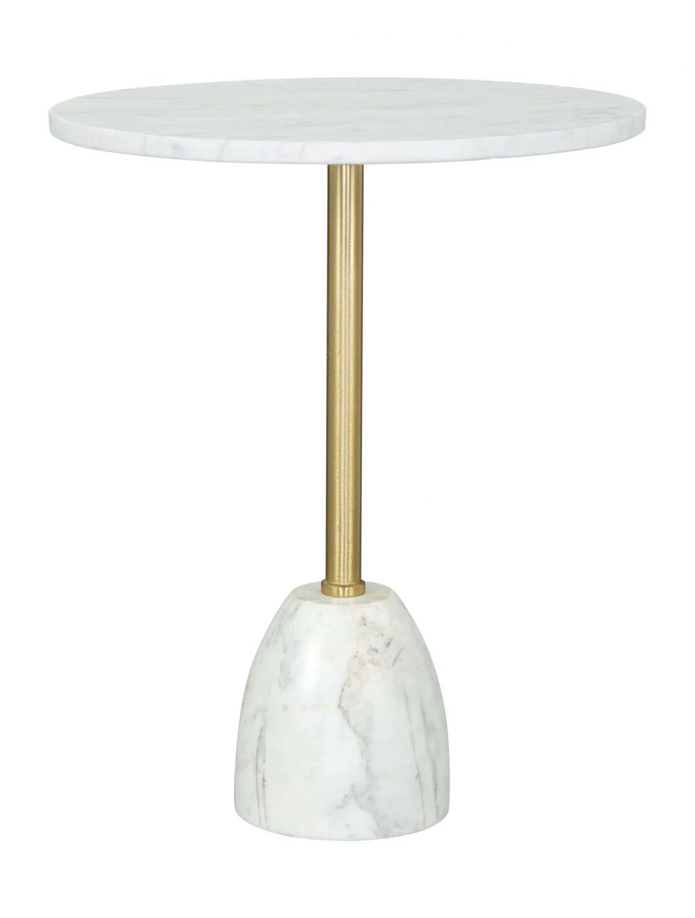 Cynthia Side Table White & Gold - Remutear