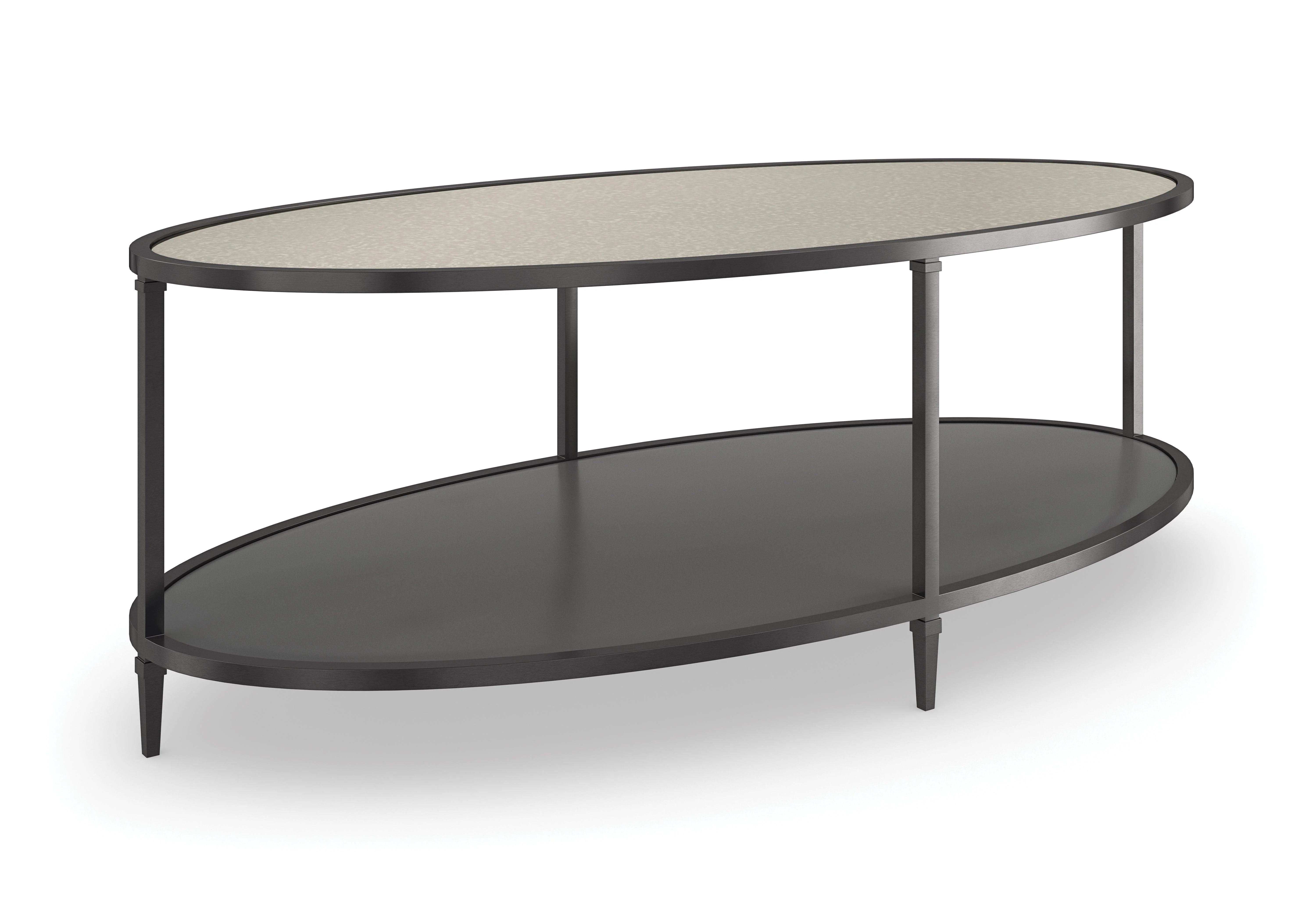 Classic Smoulder Oval Cocktail Table - Remutear