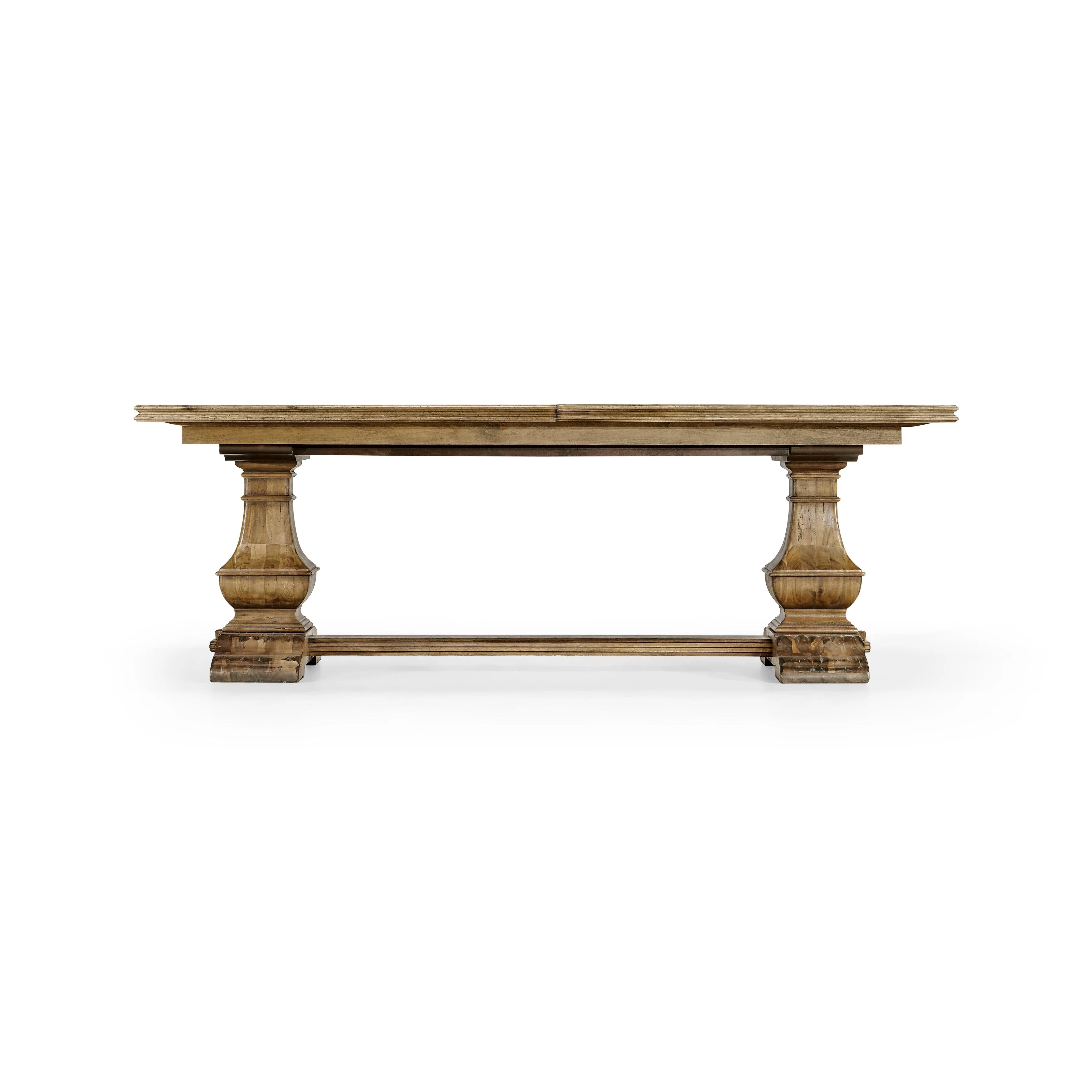 Casual Accents Medium Driftwood Parquet Top Dining Table - Remutear