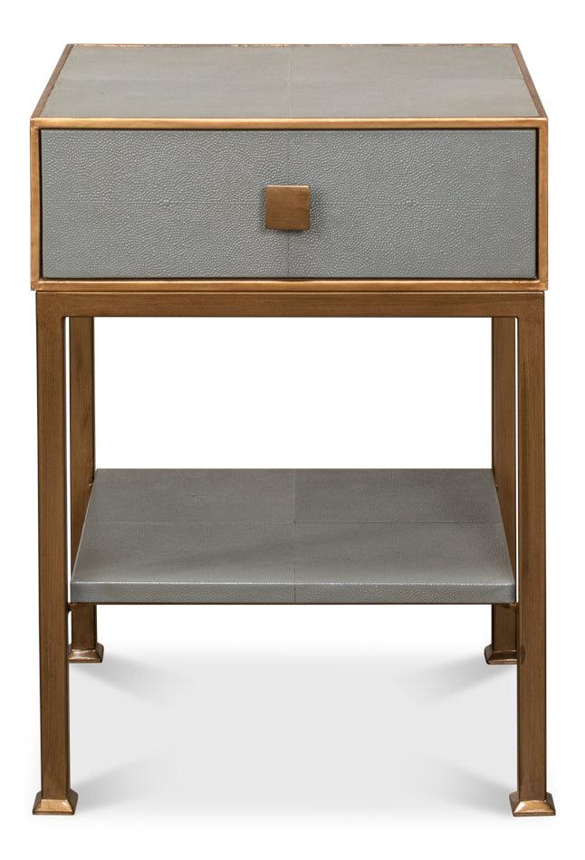 Gillian One Drawer Nightstand - Storm Gry - Remutear