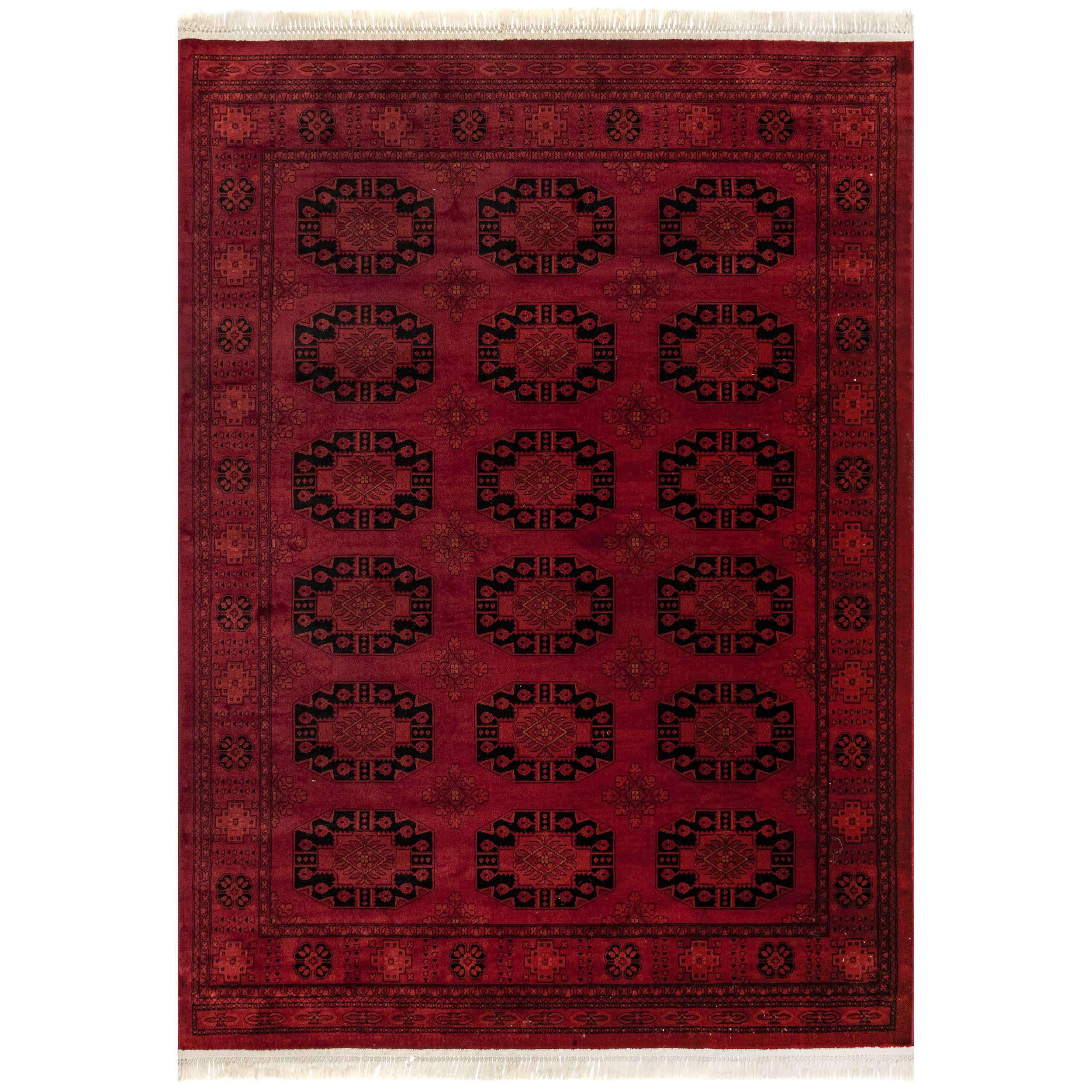 Diandra Traditional Persian Motif Fringe Area Rug - Remutear