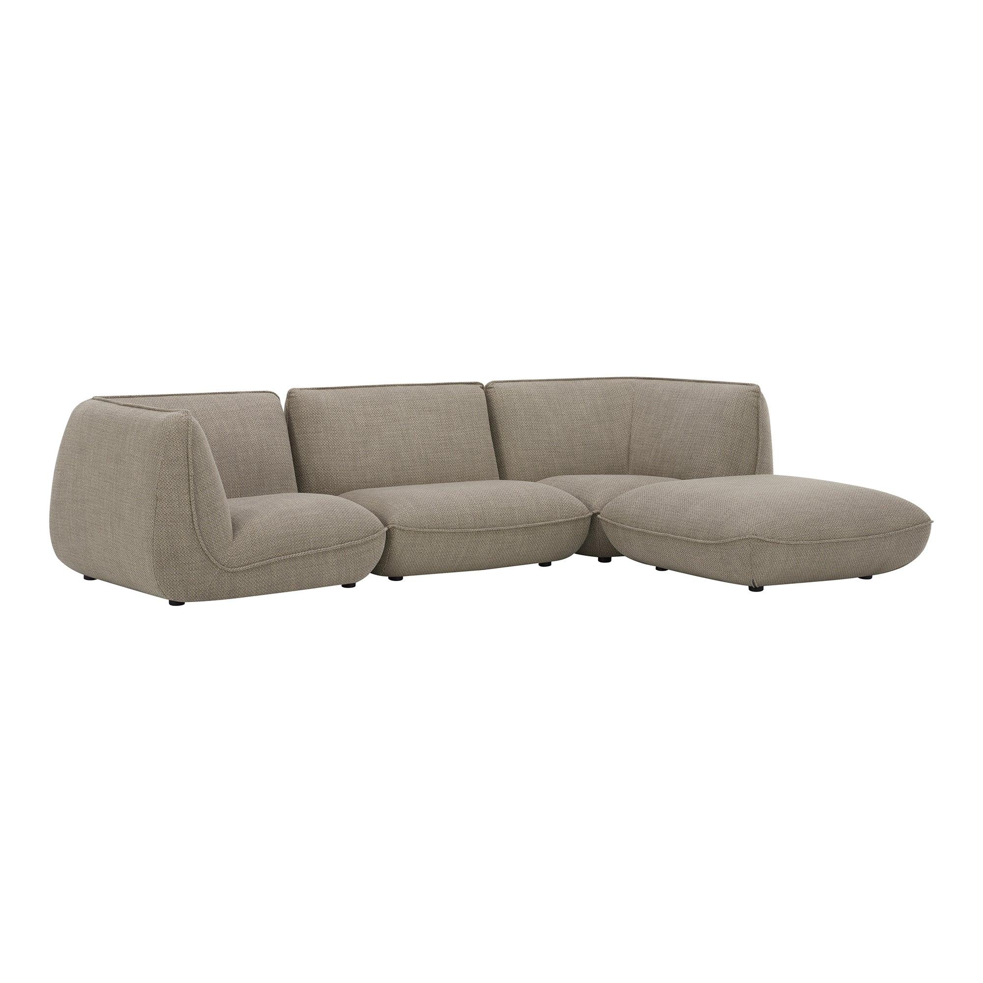 Zeppelin Lounge Modular Sectional Speckled Pumice - Remutear