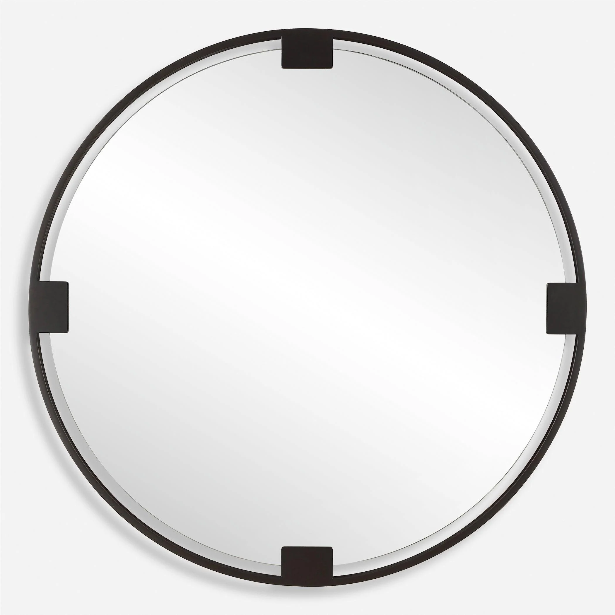 Cornelia Black Round Mirror - Remutear