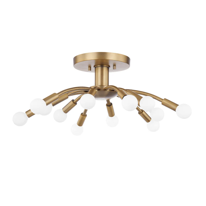 TRISTAN 12 LIGHT FLUSH MOUNT - Remutear