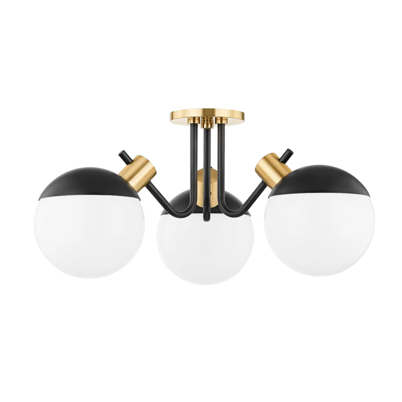MIRANDA 3 LIGHT SEMI FLUSH - Remutear