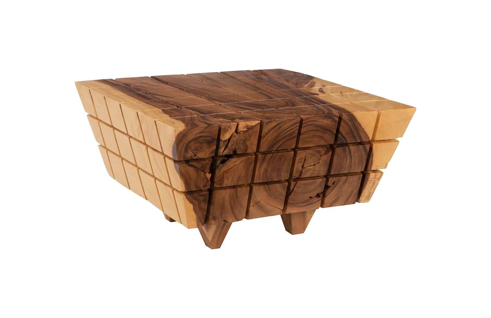 Cubed Coffee Table, Natural - Remutear
