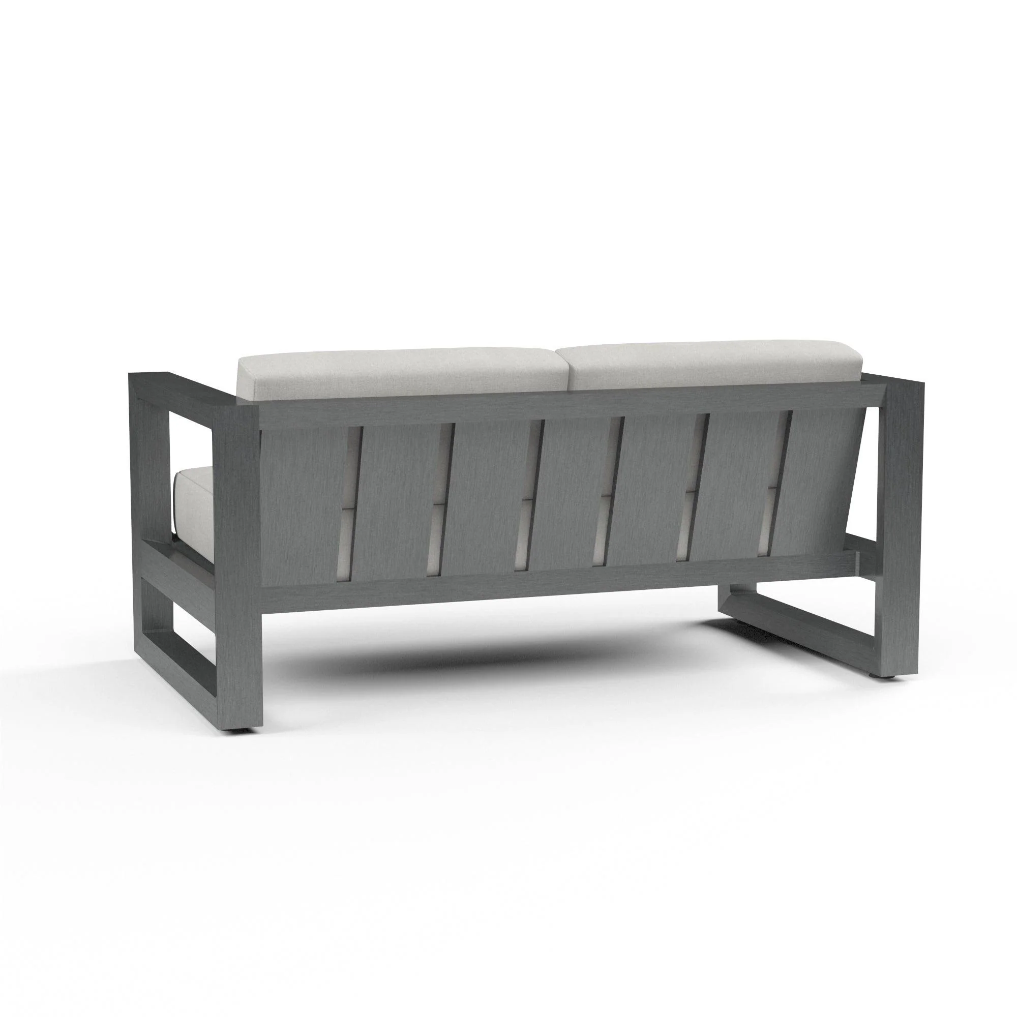 Redondo Loveseat in Cast Silver, No Welt - Remutear