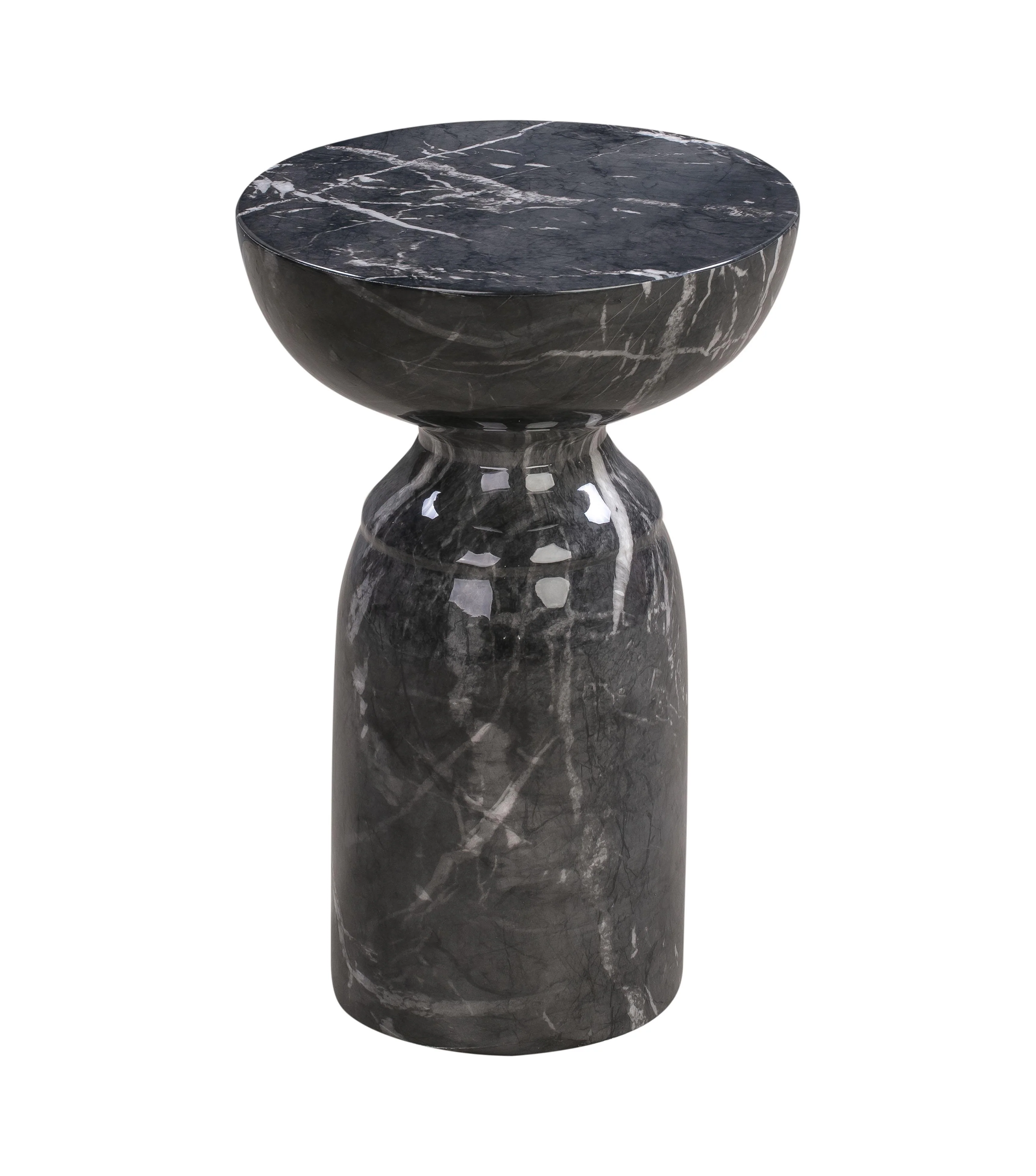 Rue Black Marble Side Table - Remutear