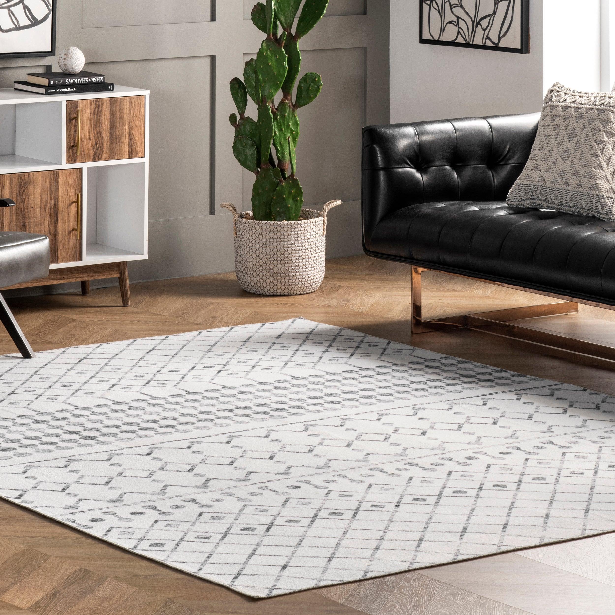 Moroccan Blythe Machine Washable Area Rug - Remutear