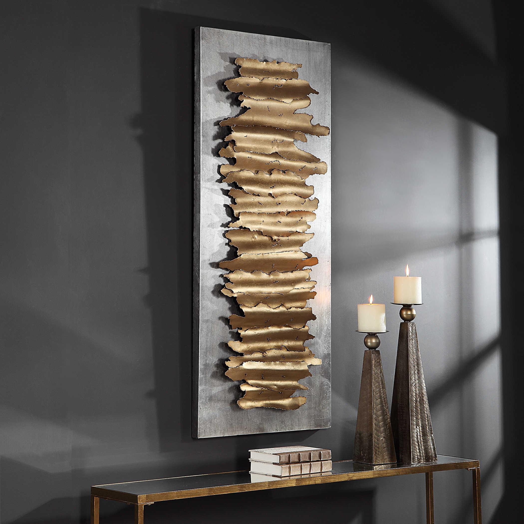 LEV GOLD METAL WALL DECOR - Remutear