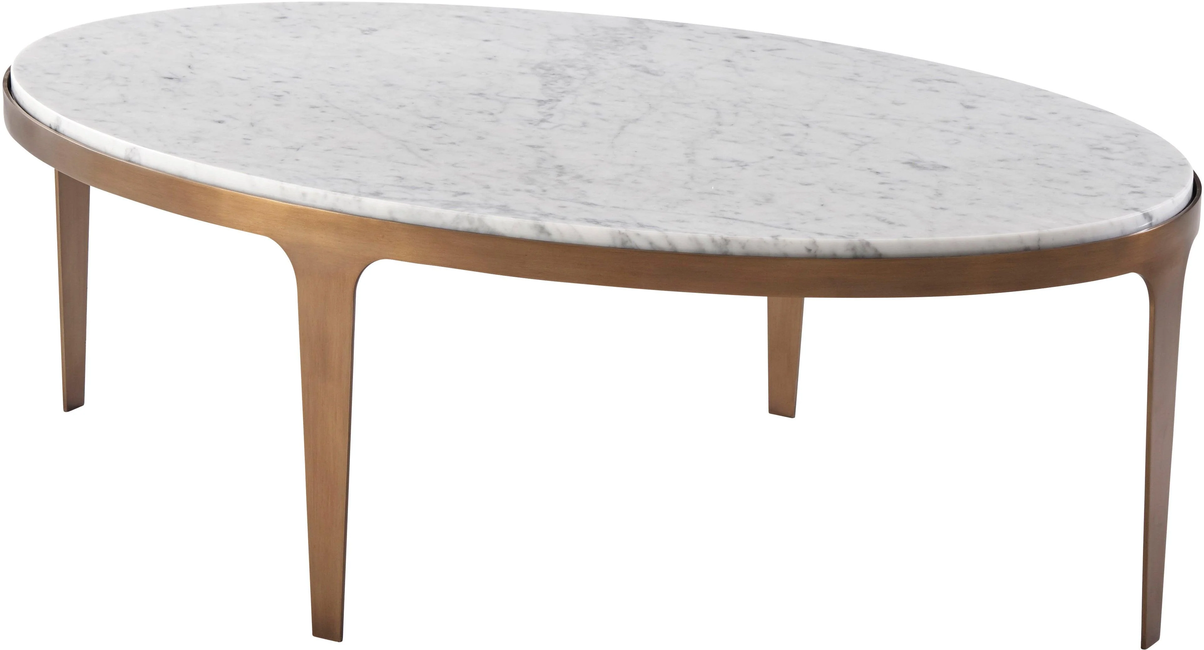 Gennaro Oval Marble Cocktail Table - Remutear