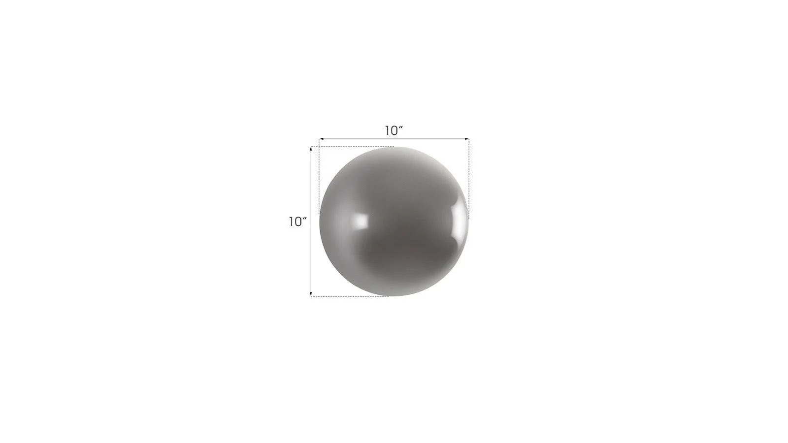 Ball on the Wall, Extra Small, Polished Aluminum Finish - Remutear