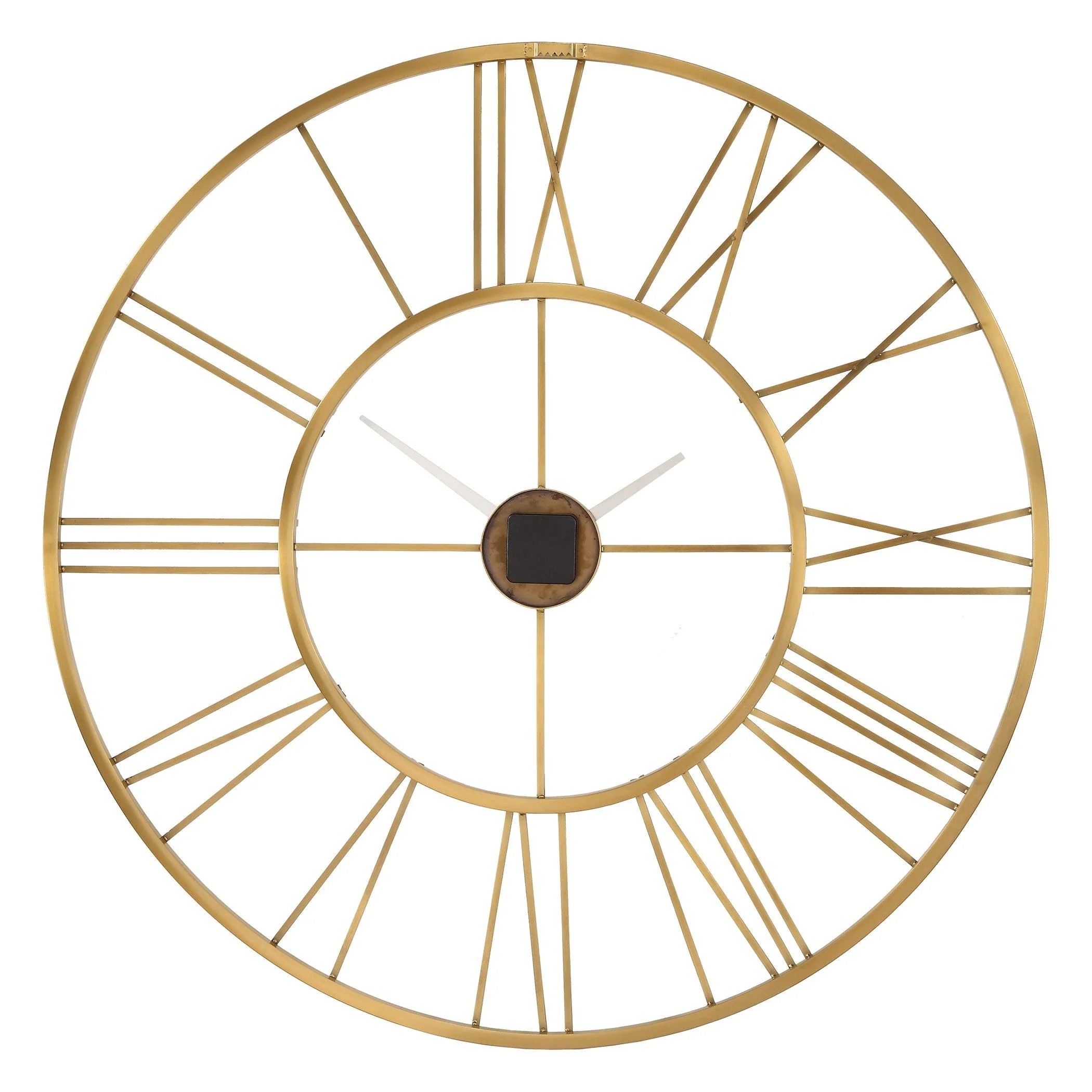 Keyann Brass Wall Clock - Remutear