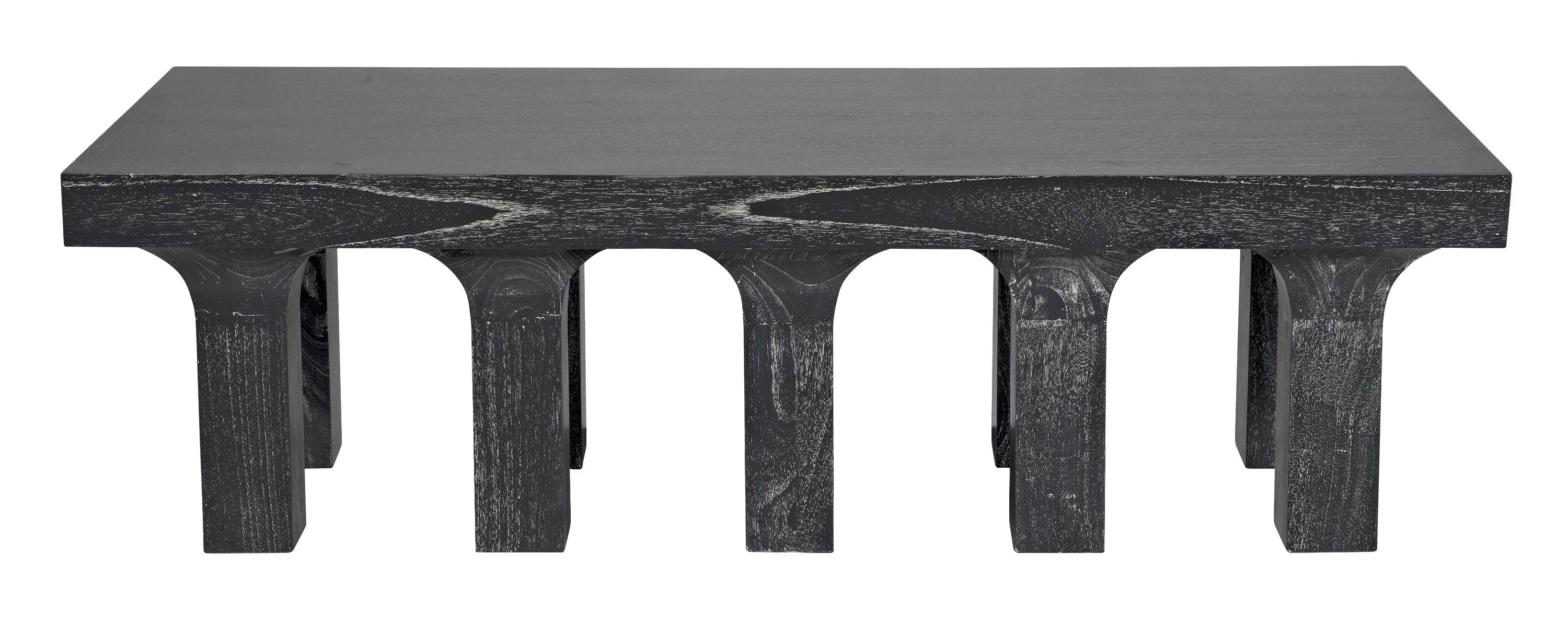 Santos Coffee Table, Cinder Black - Remutear
