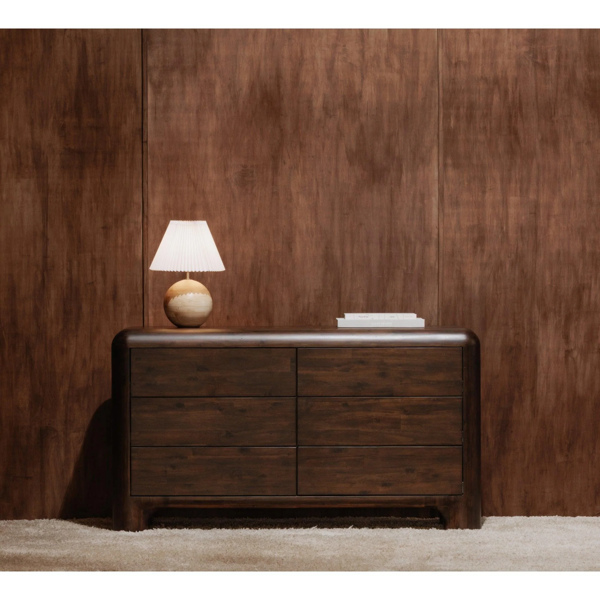 Rowan 6 Drawer Dresser Dark Brown - Remutear