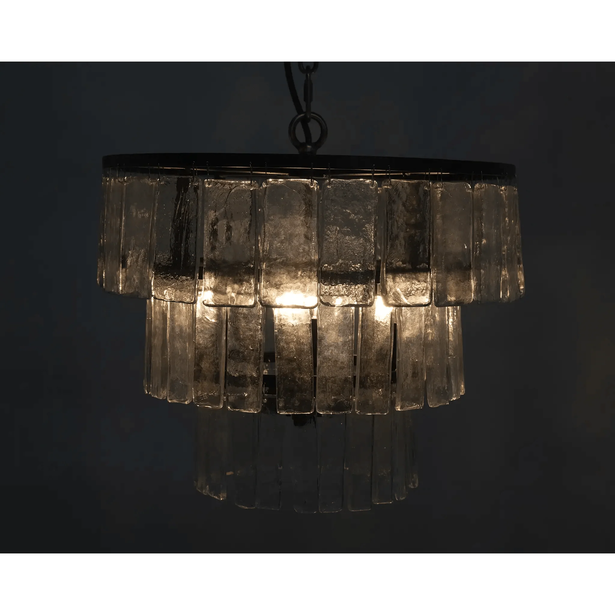 Carnegie Chandelier, Small, Black Steel - Remutear