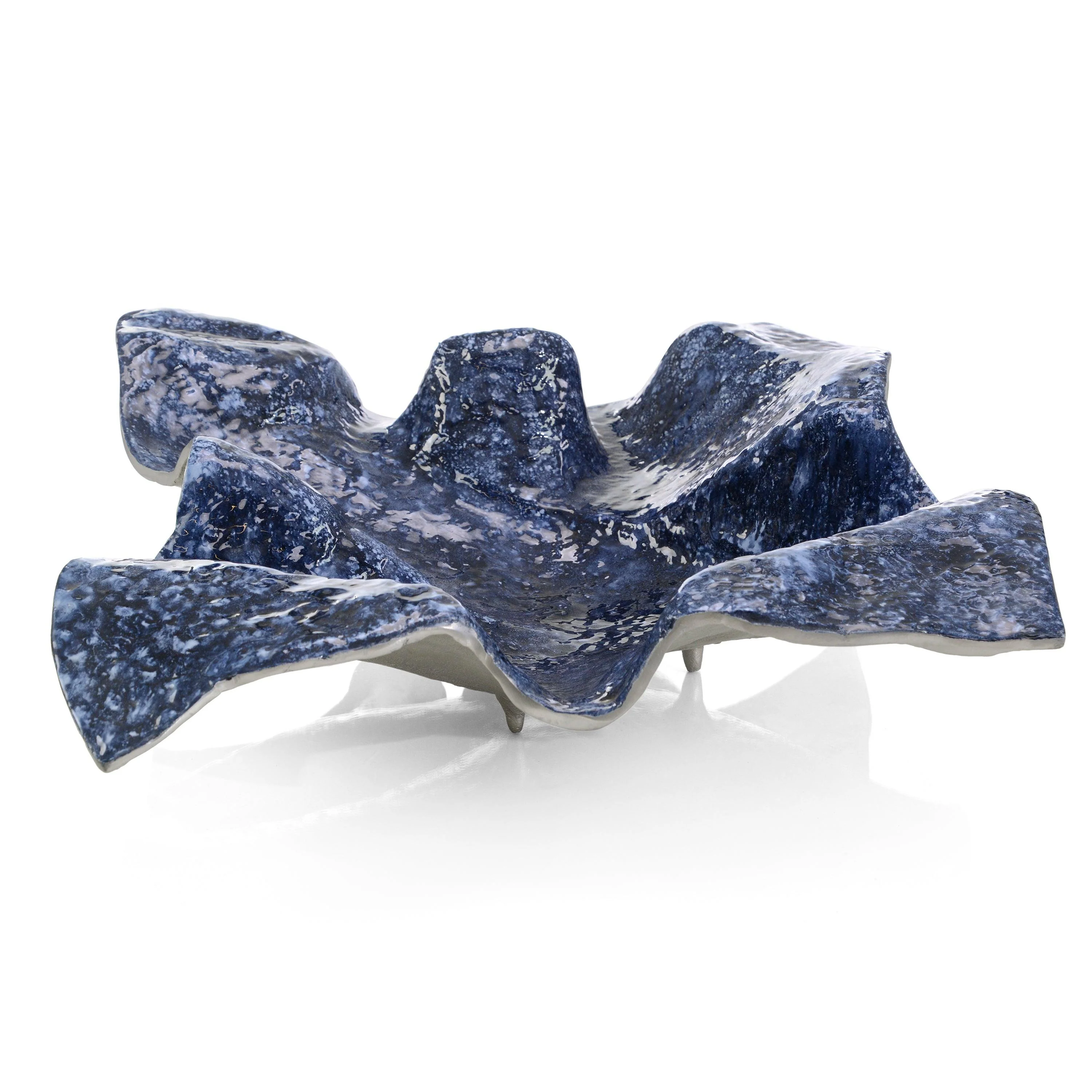 Draped Fabric Cobalt Blue Bowl - Remutear
