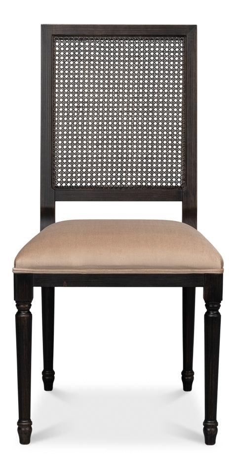 Cane Back Side Chair - Nero - Toffee - Set of 2 - Remutear