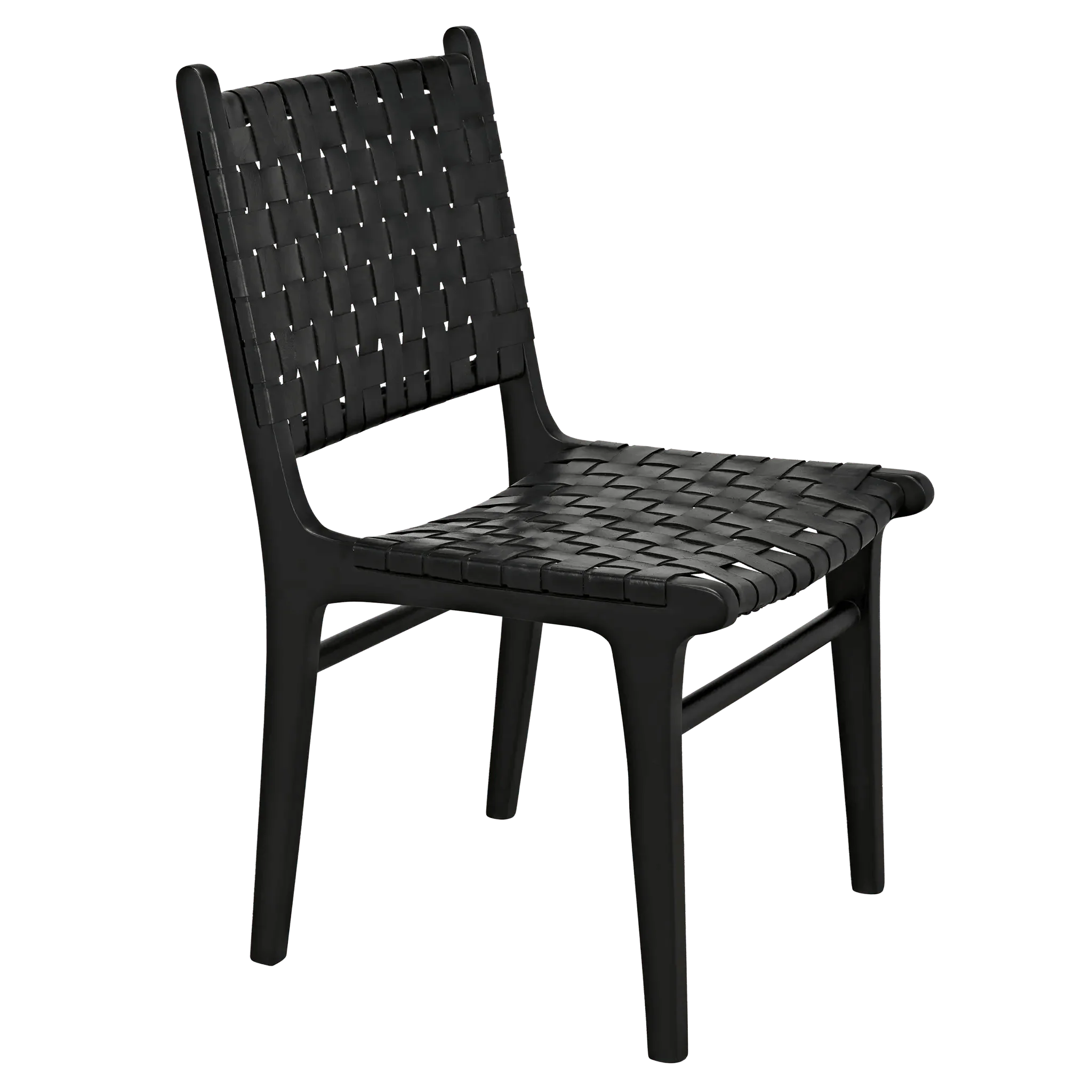 Dede Dining Chair, Leather, Black - Remutear
