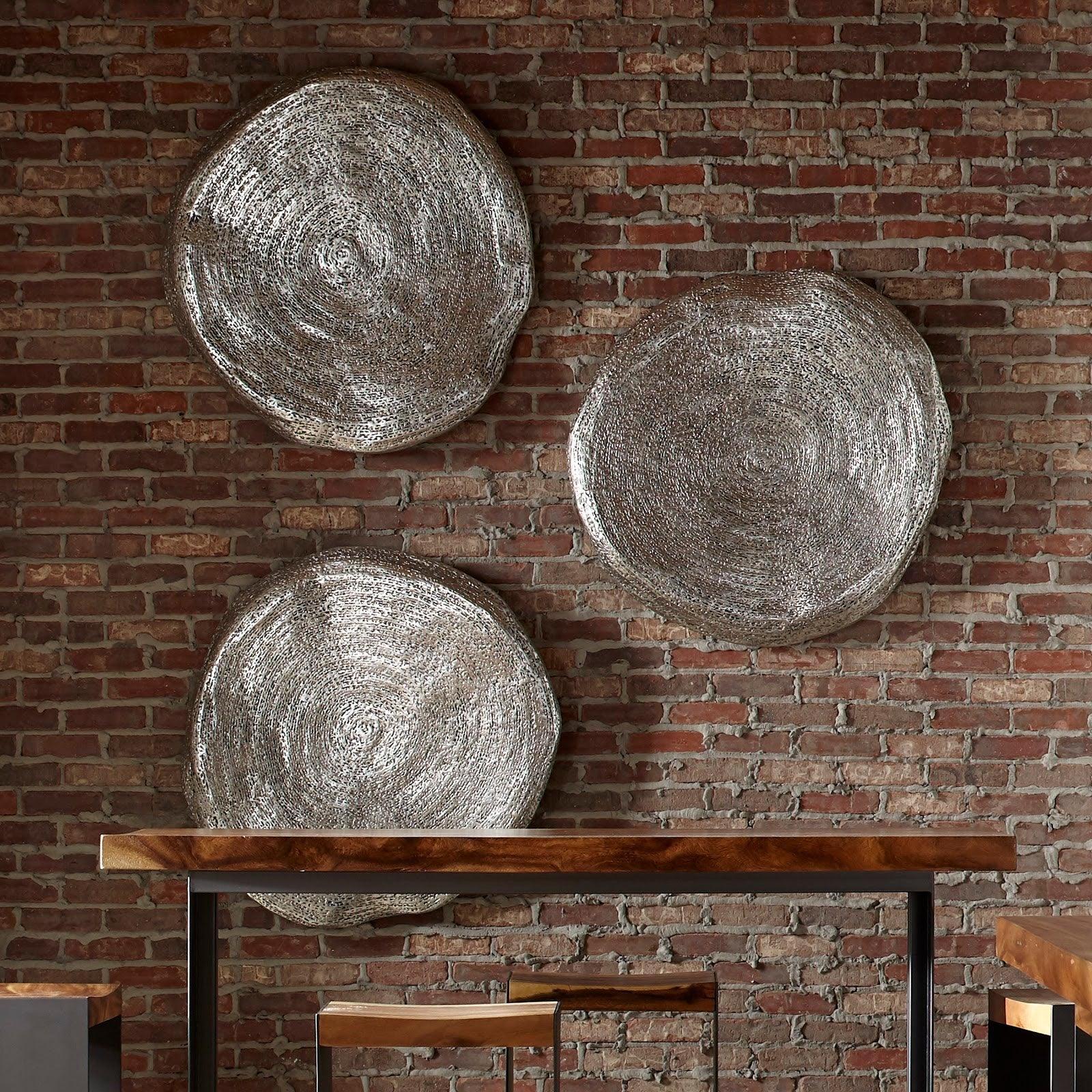 Triple Weld Wall Art, Resin, Silver Leaf - Remutear