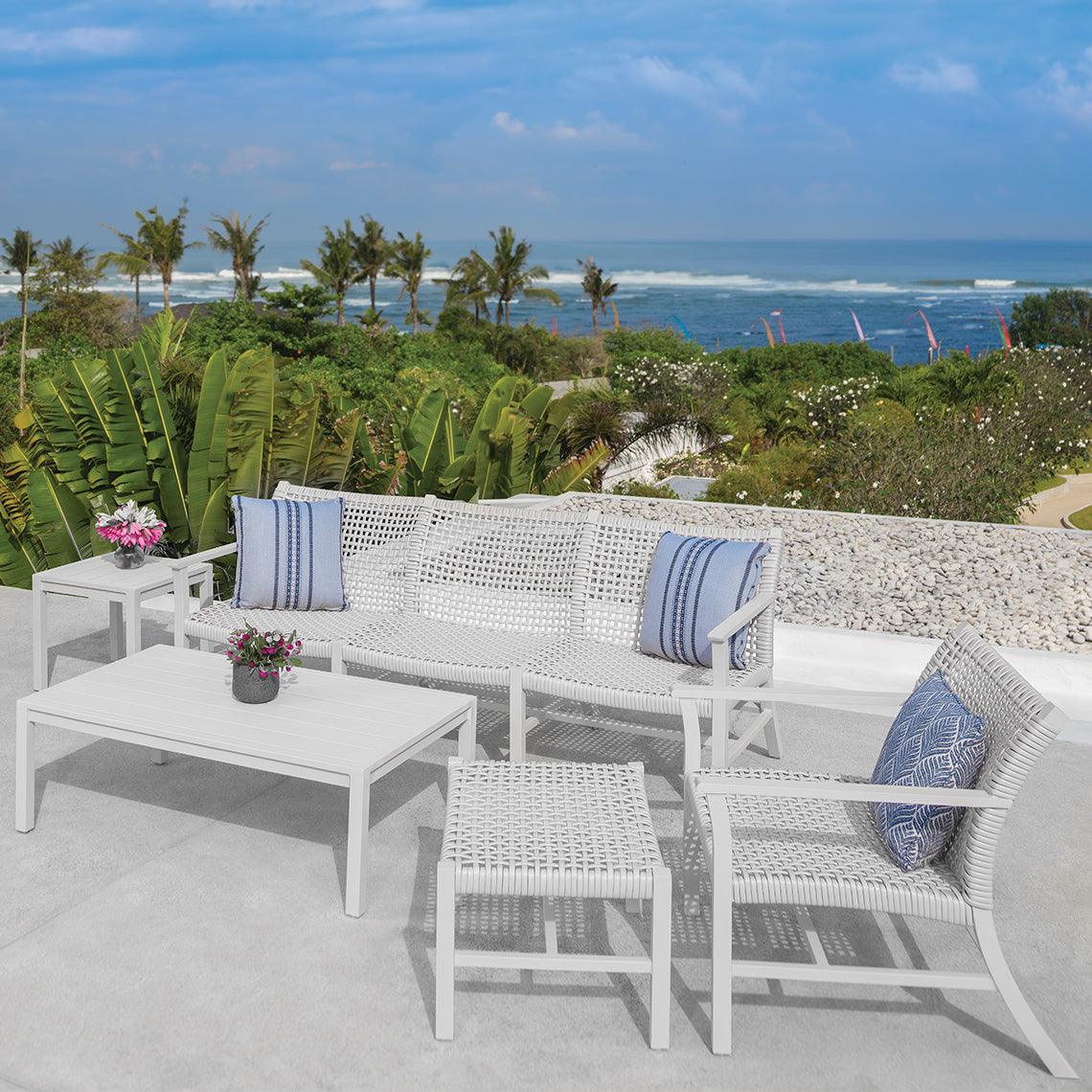 Catherine Club Ottoman Aluminum - Remutear