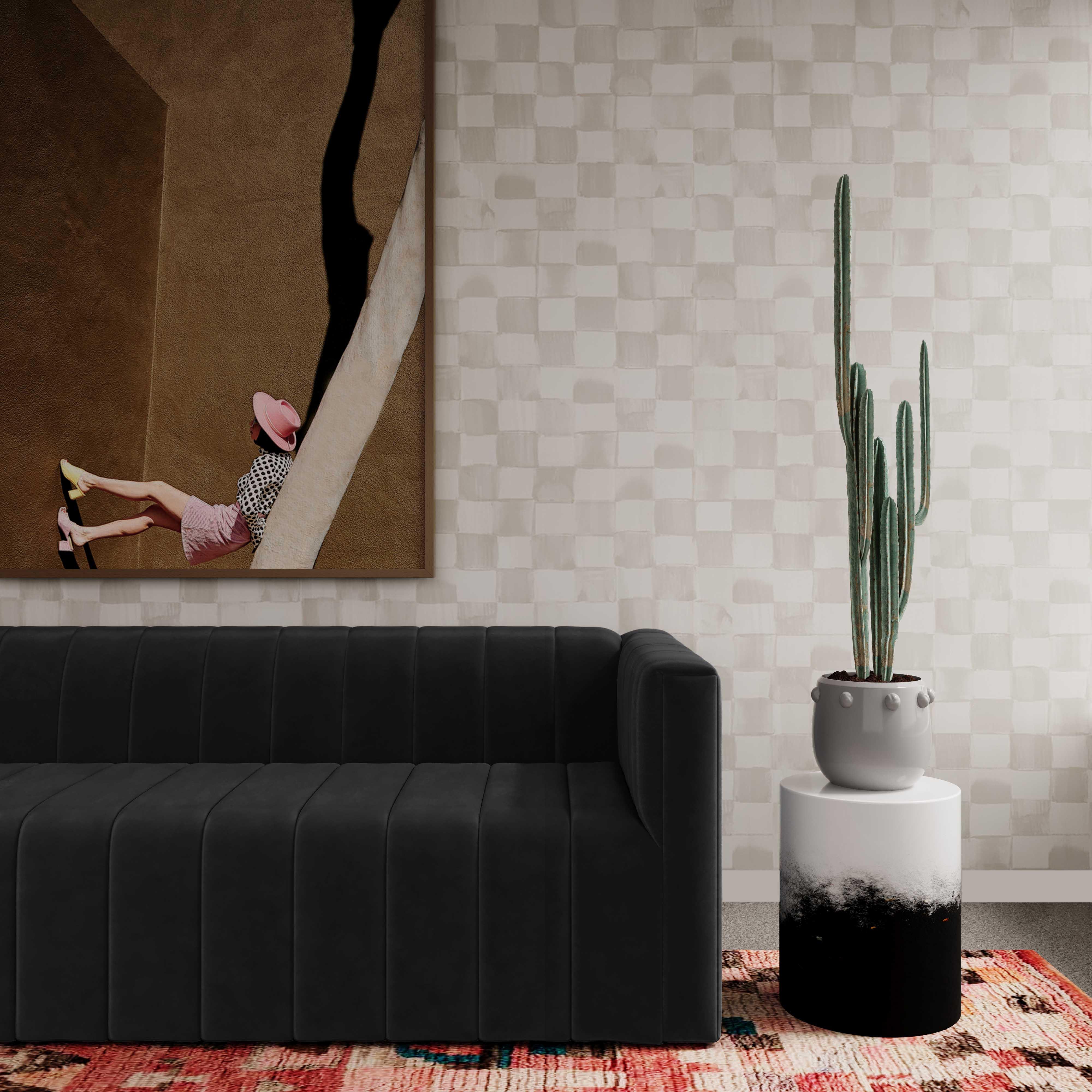 Matra Black and White Side Table - Remutear