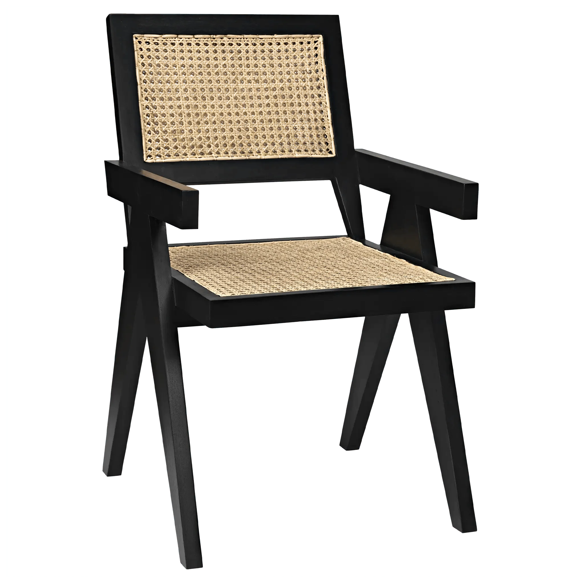 Jude Chair with Caning, Black - Remutear
