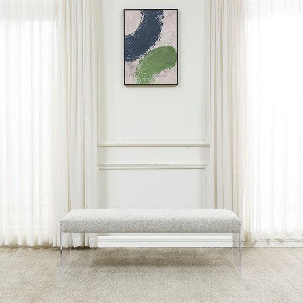 SARAROSE ACRYLIC LEG BENCH - Remutear