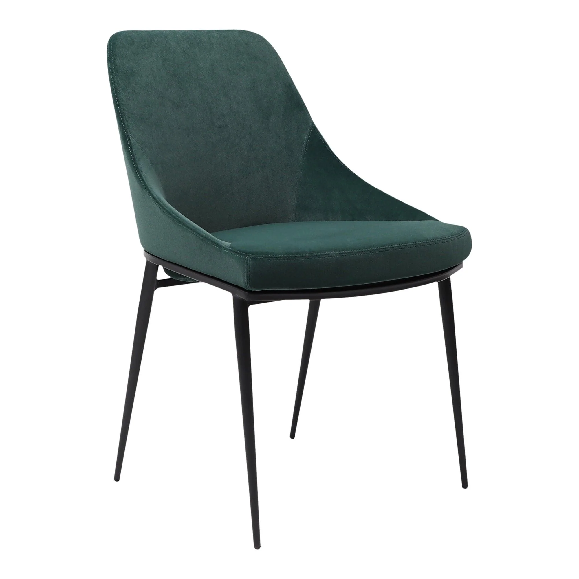Sedona Dining Chair Green Velvet - Set Of Two - Remutear