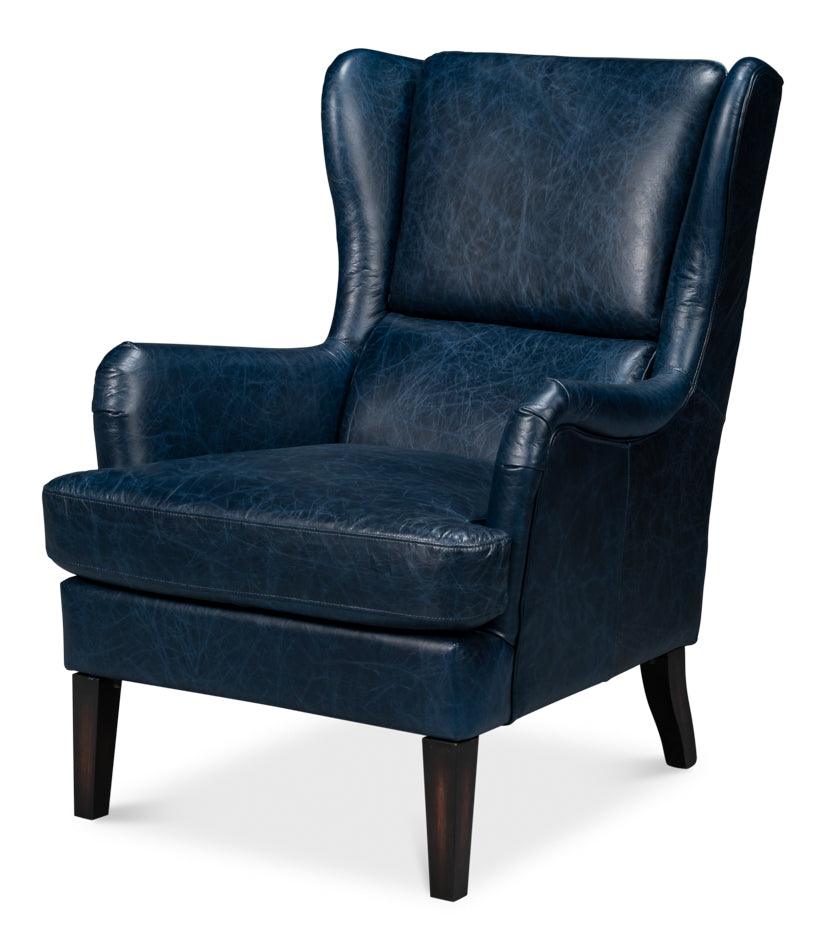 Elite Wing Lounge Chair - Chateau Blue - Remutear