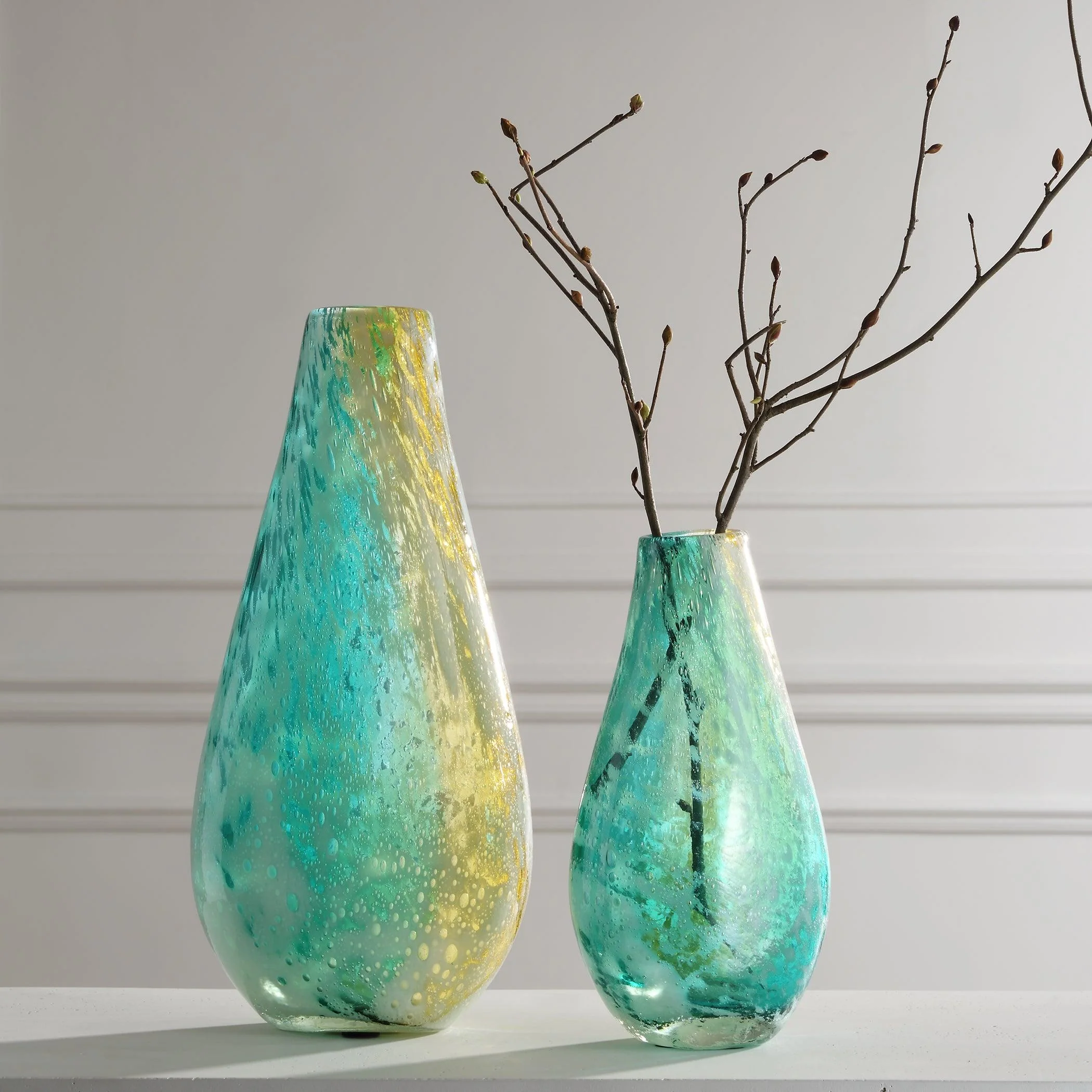 High Tide Glass Vases, S/2 - Remutear
