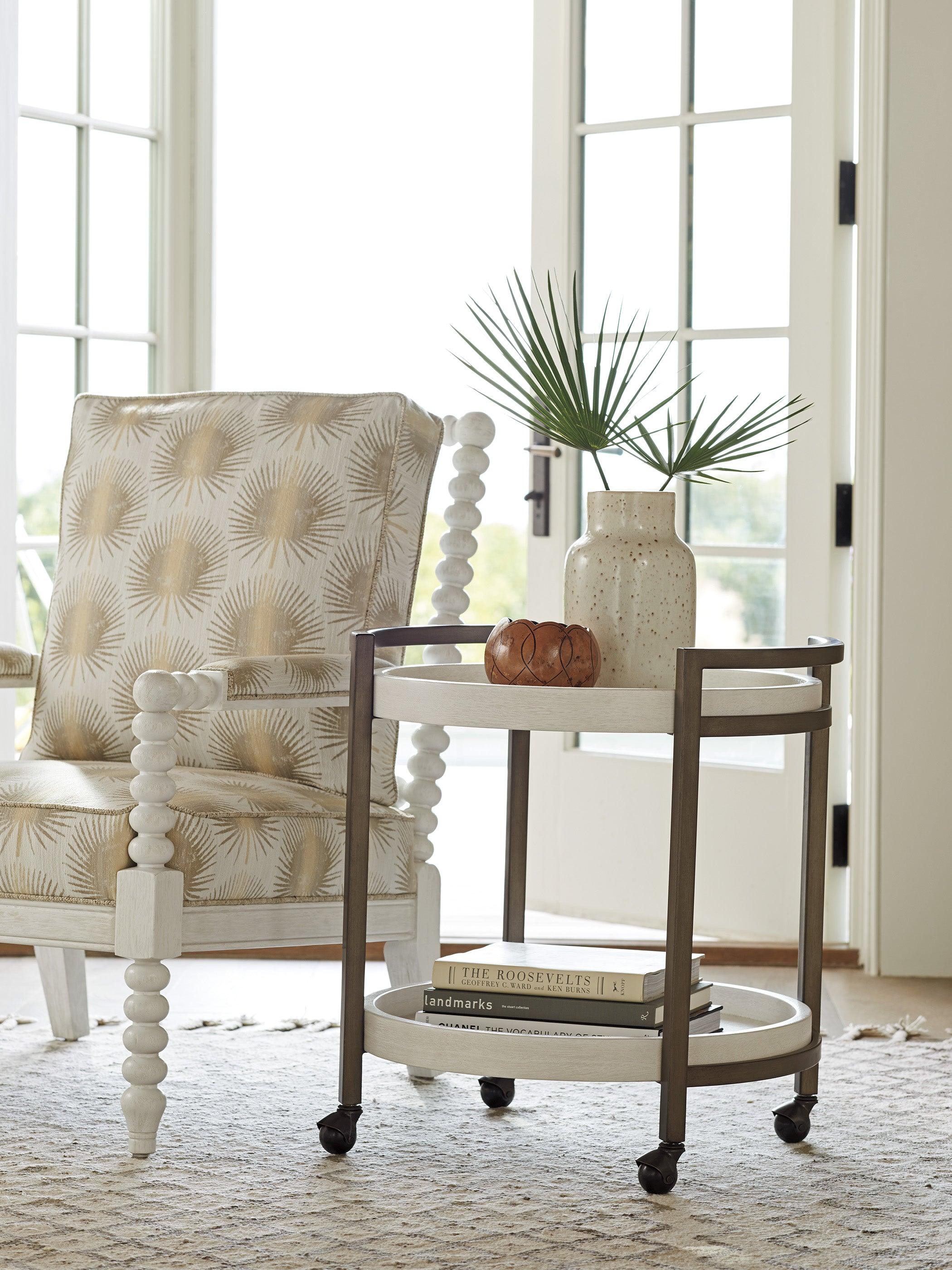 Ocean Breeze Osprey Cart End Table - Remutear