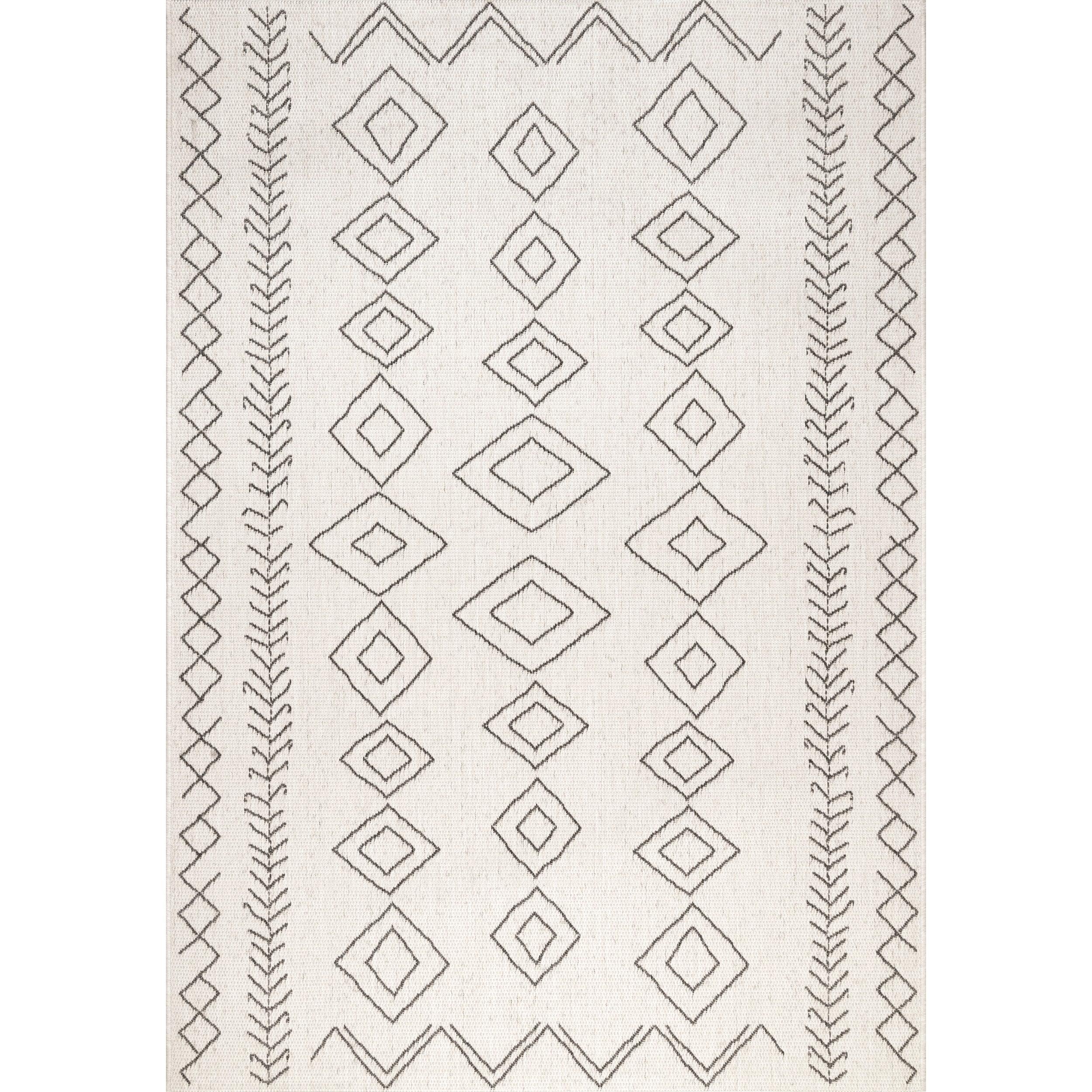 Serna Moroccan Indoor/Outdoor Area Rug - Remutear