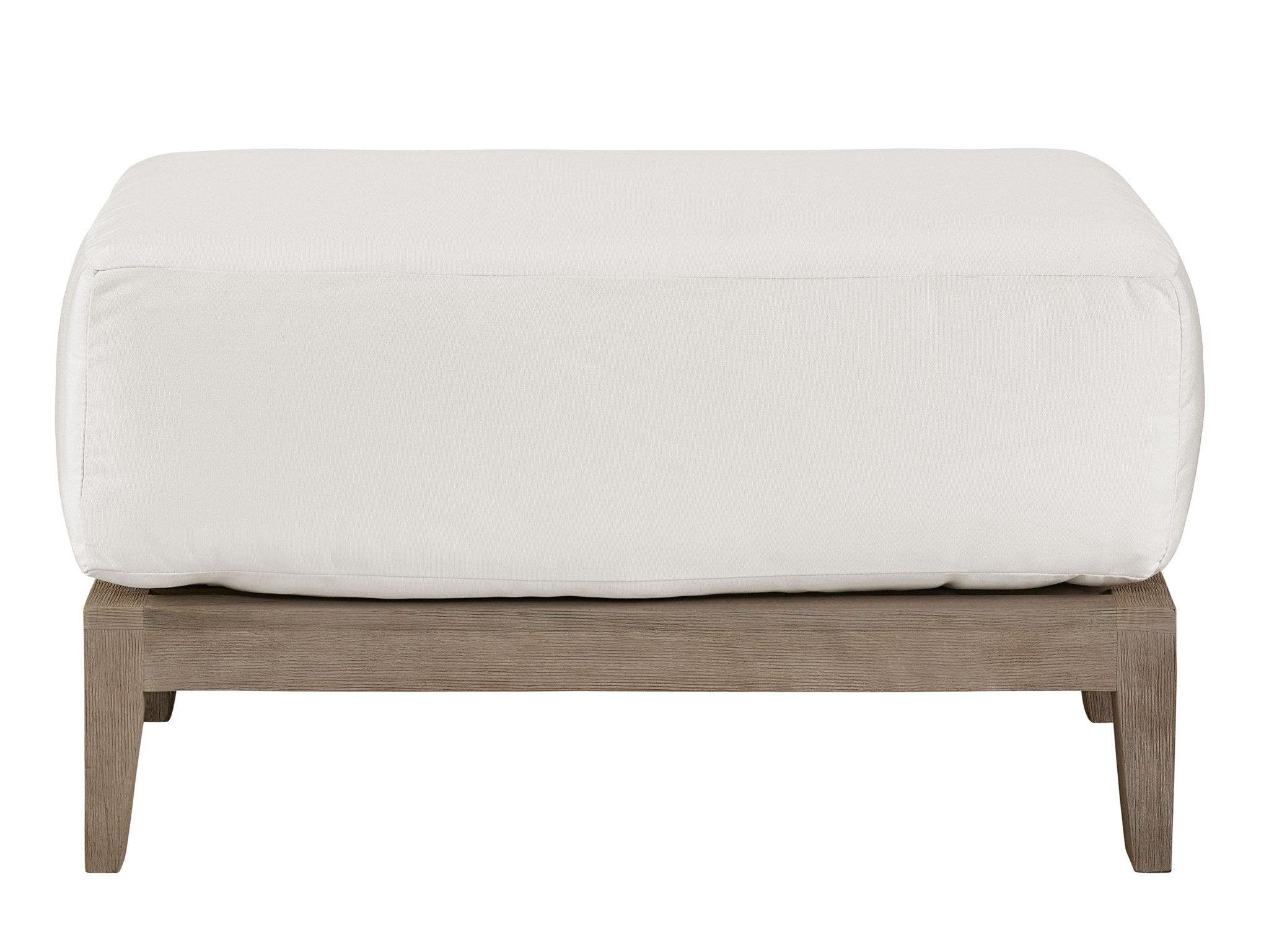 Outdoor La Jolla Teak Ottoman - Remutear