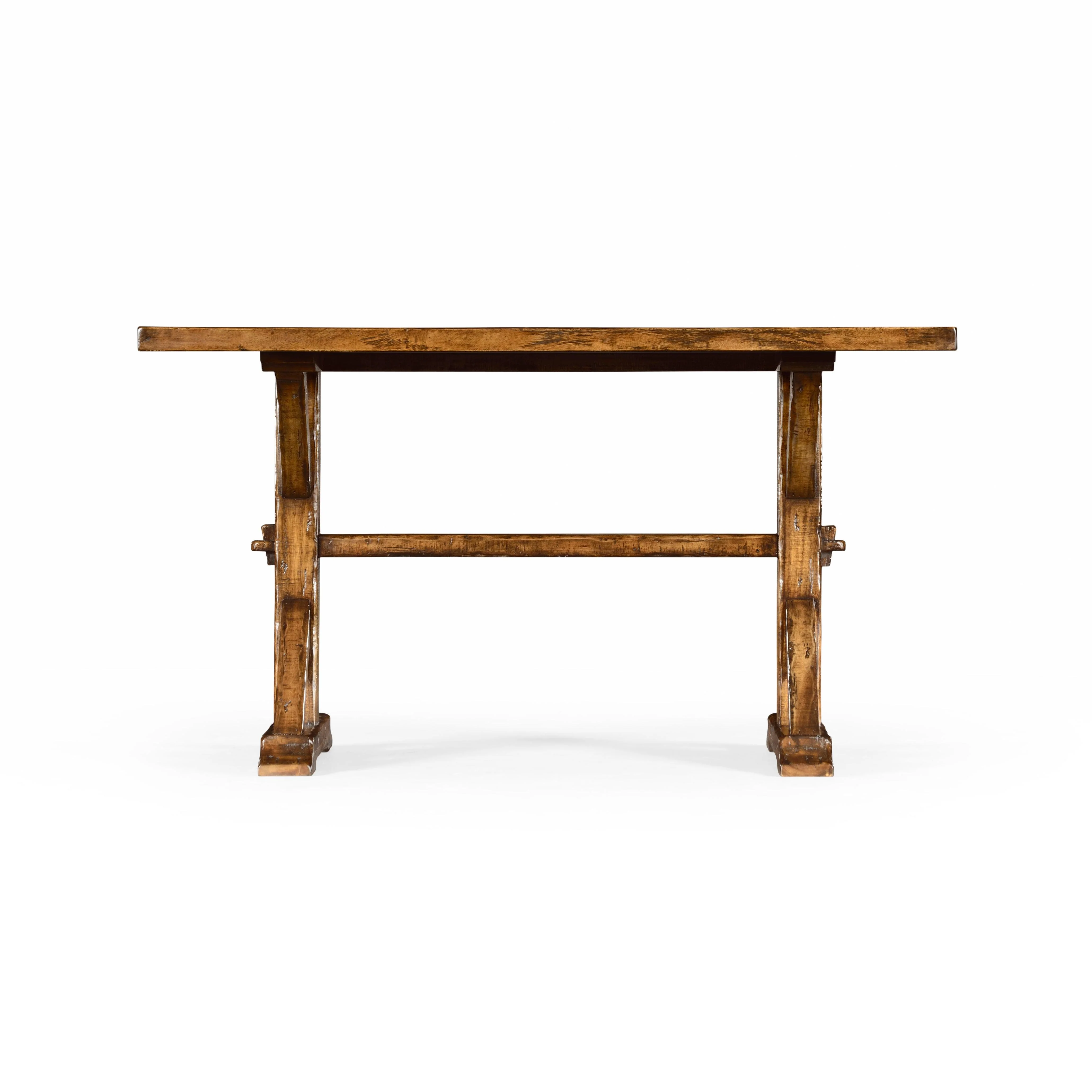 Casually Country Casually Walnut Solid Wood Table - Remutear