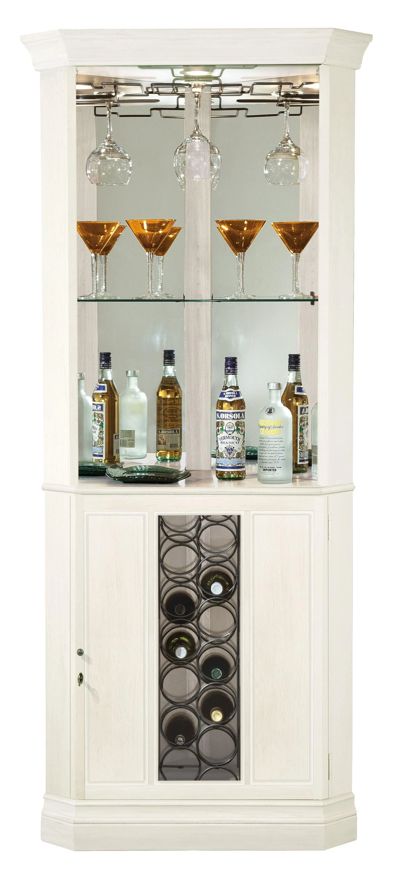 Piedmont V Corner Wine Cabinet - Remutear