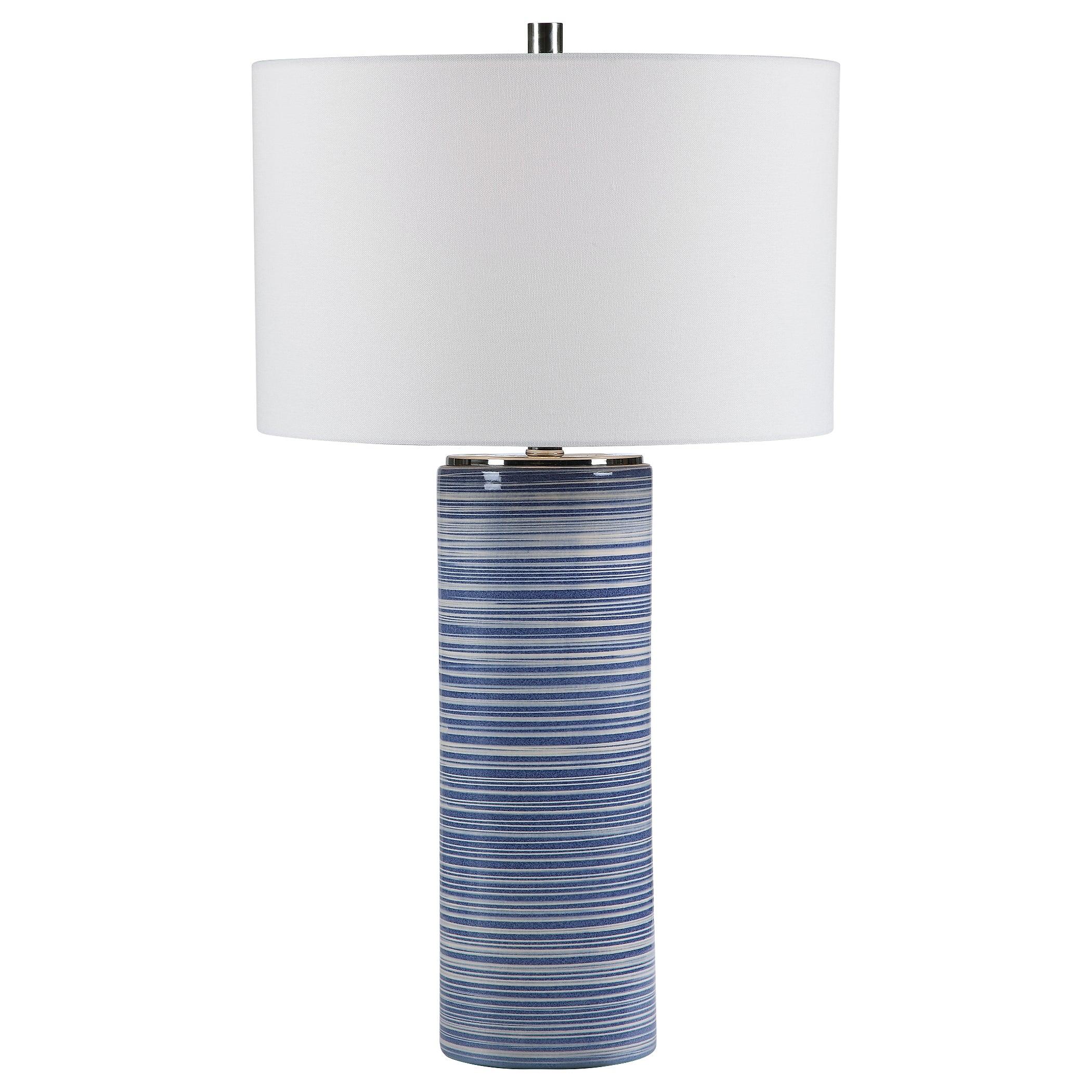 MONTAUK STRIPED TABLE LAMP - Remutear