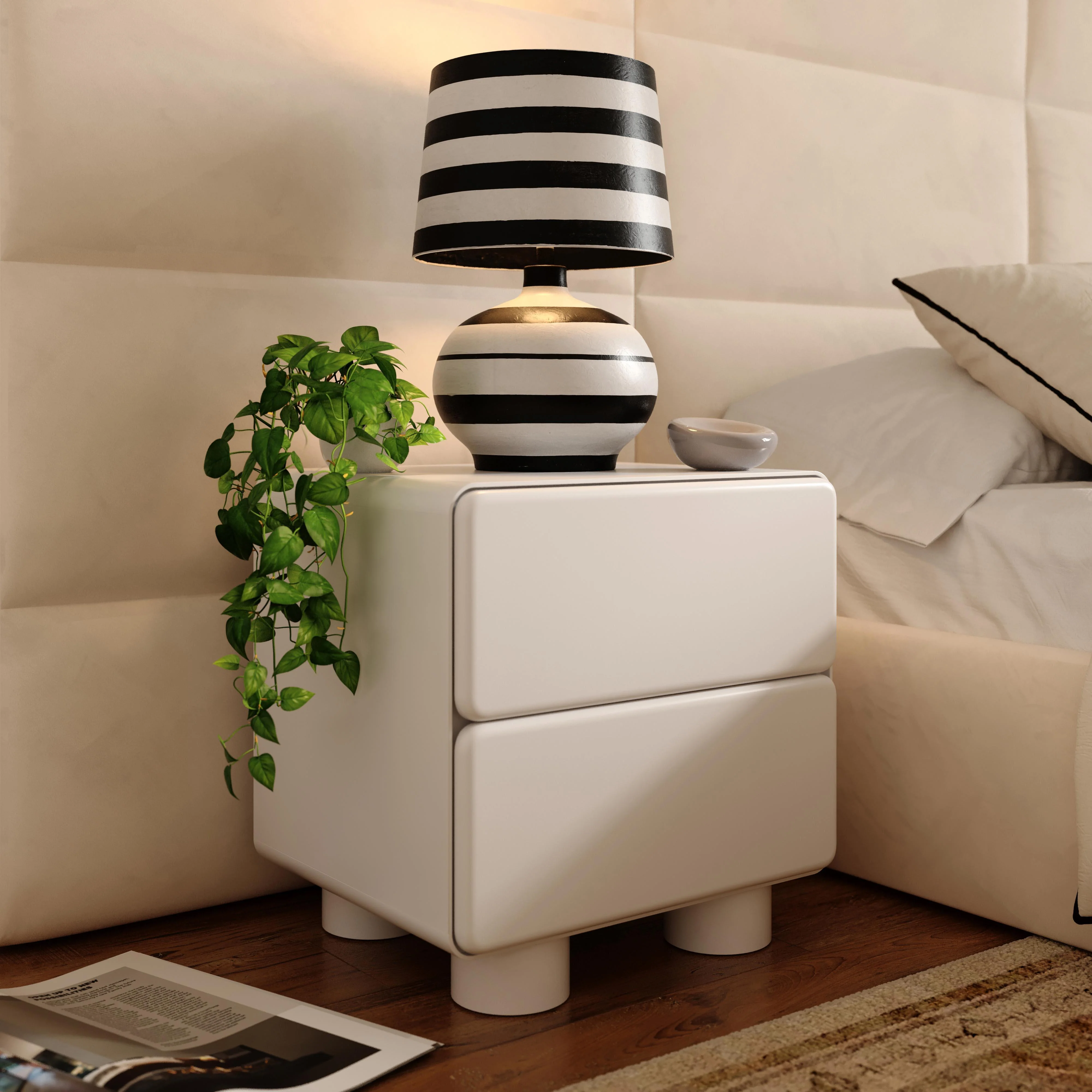 Tammy White Nightstand - Remutear