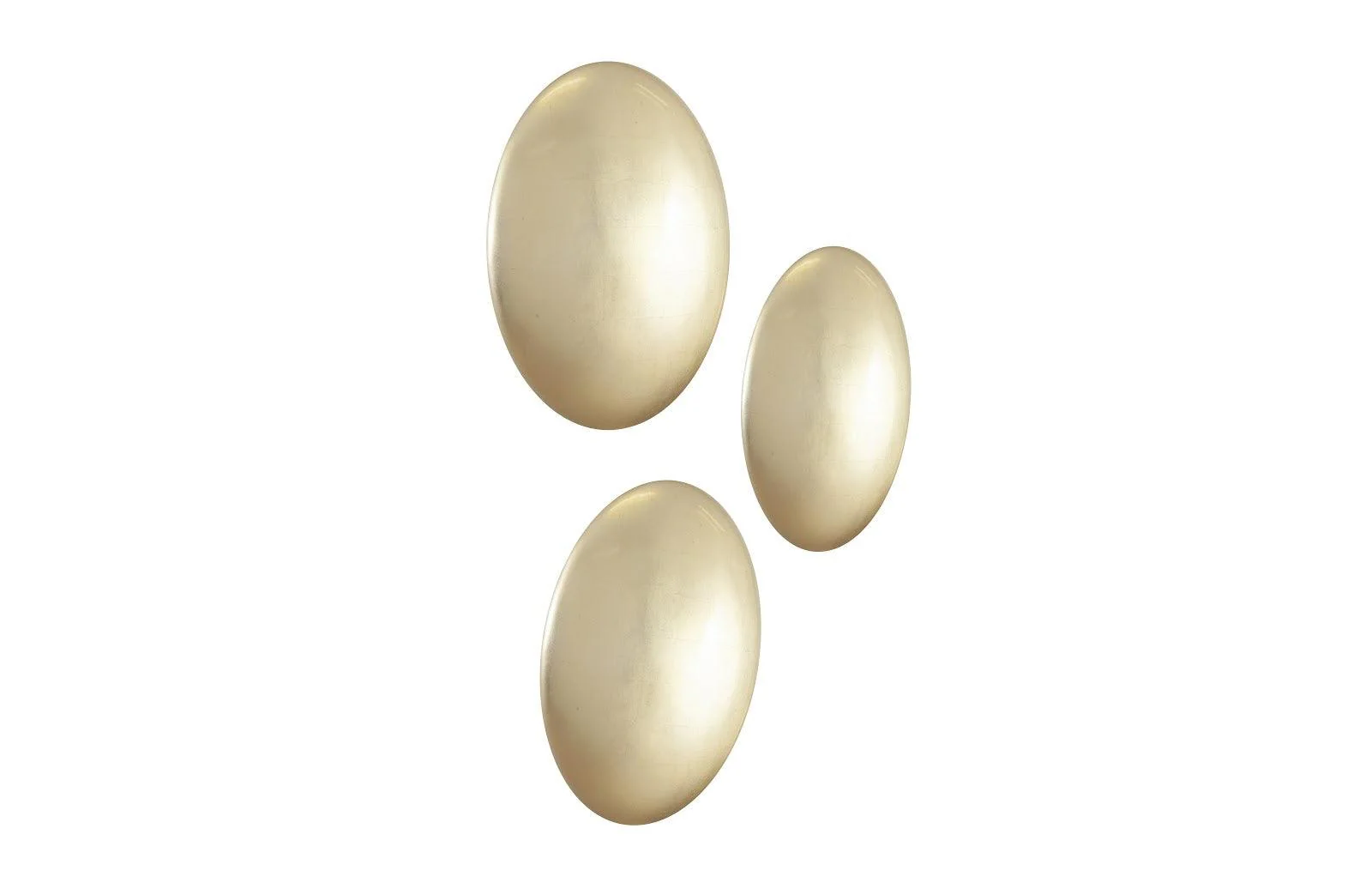 Orb Wall Tiles, Set of 3, Gold Leaf - Remutear