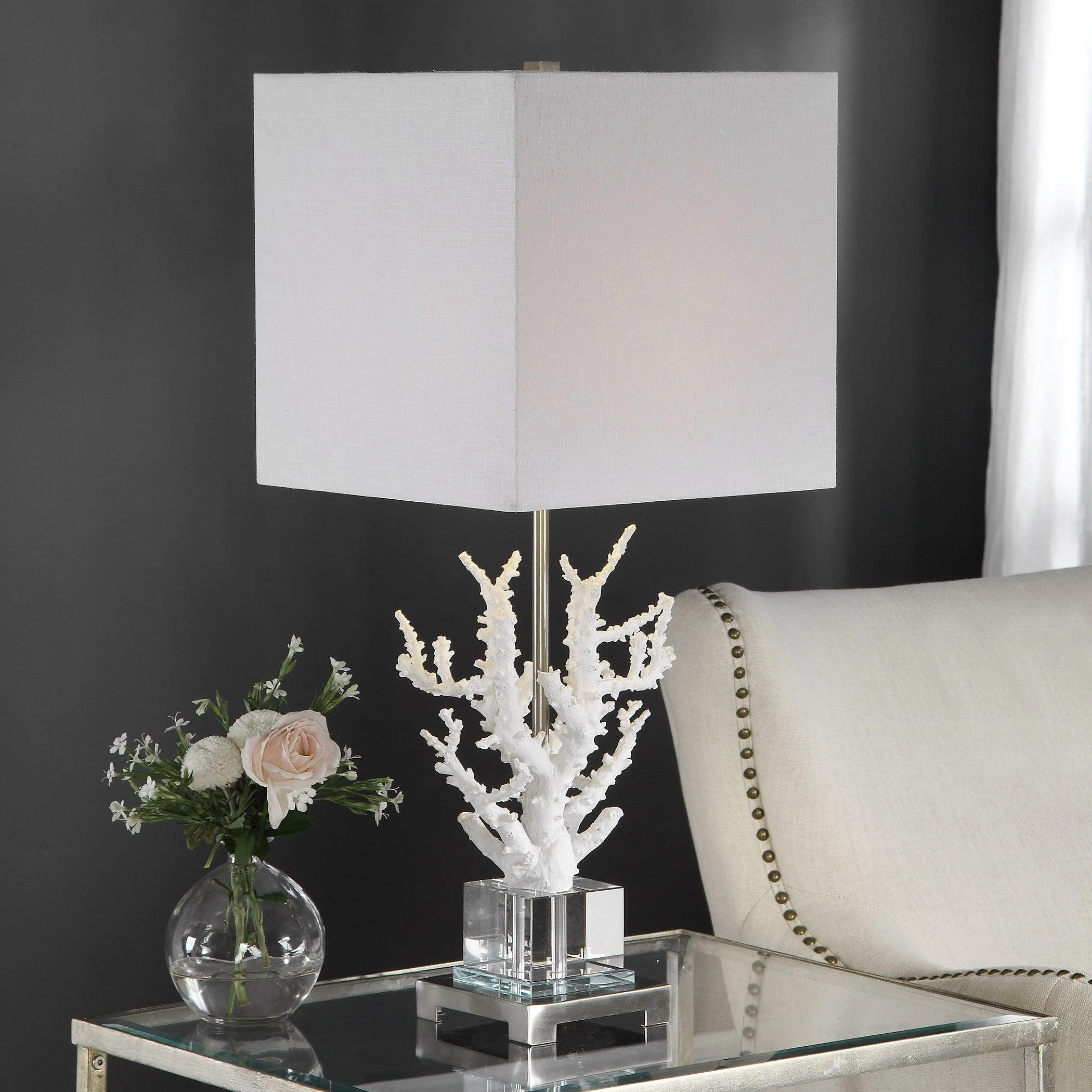 CORALLO WHITE CORAL TABLE LAMP - Remutear