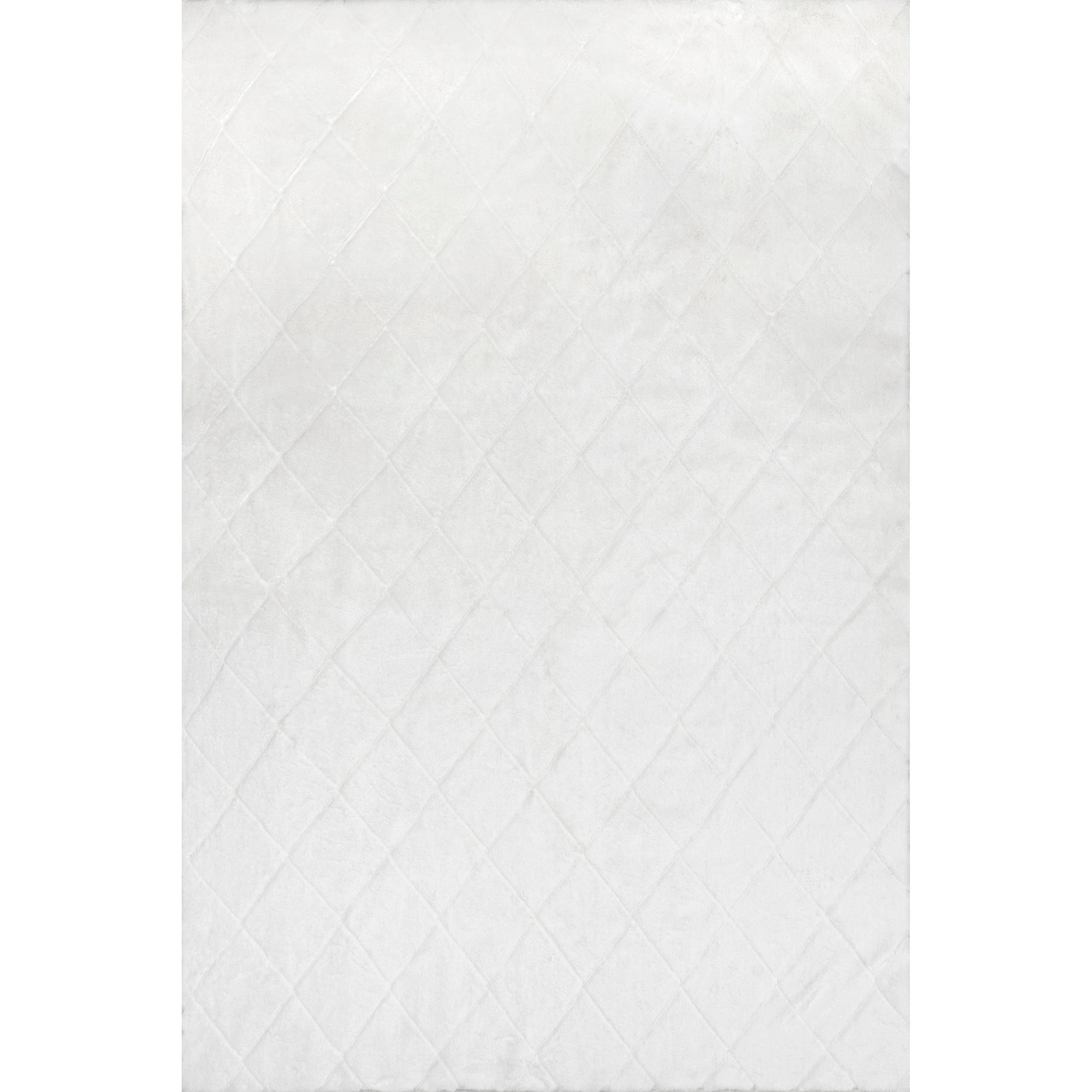 Amy Casual Faux Rabbit Machine Washable Area Rug - Remutear